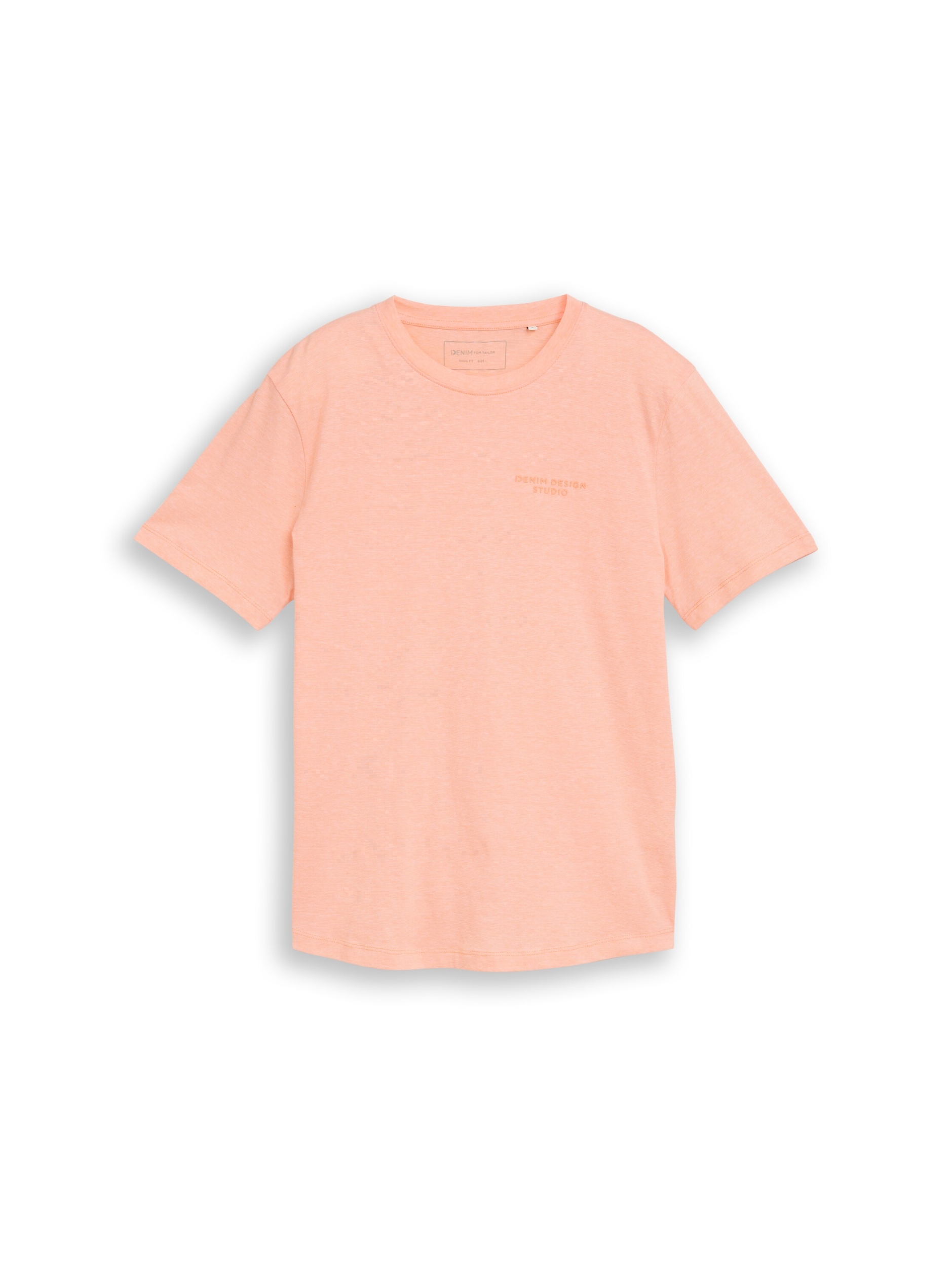 rounded hem finestripe t-shirt #1