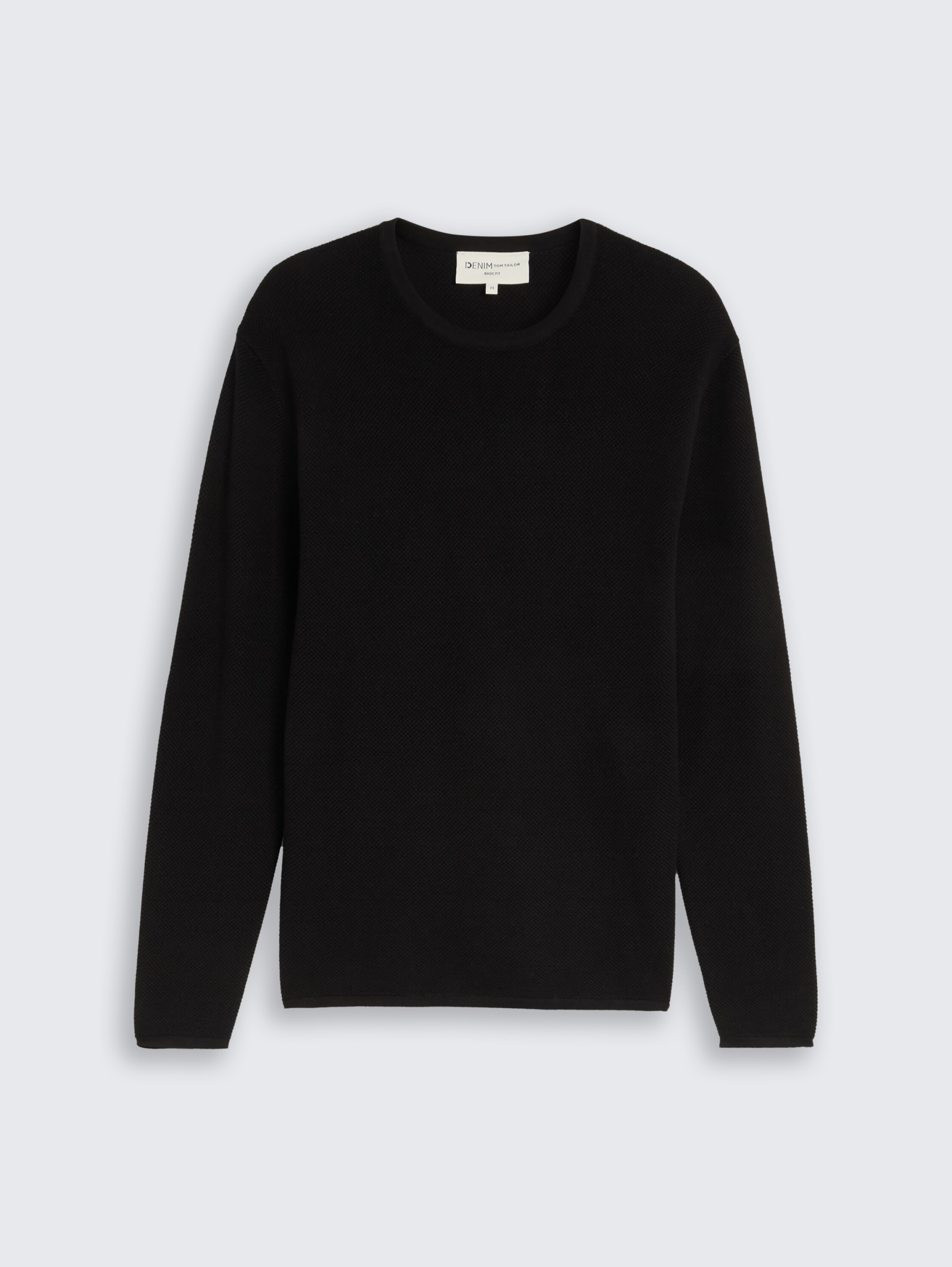 basic structred crew neck knit #7