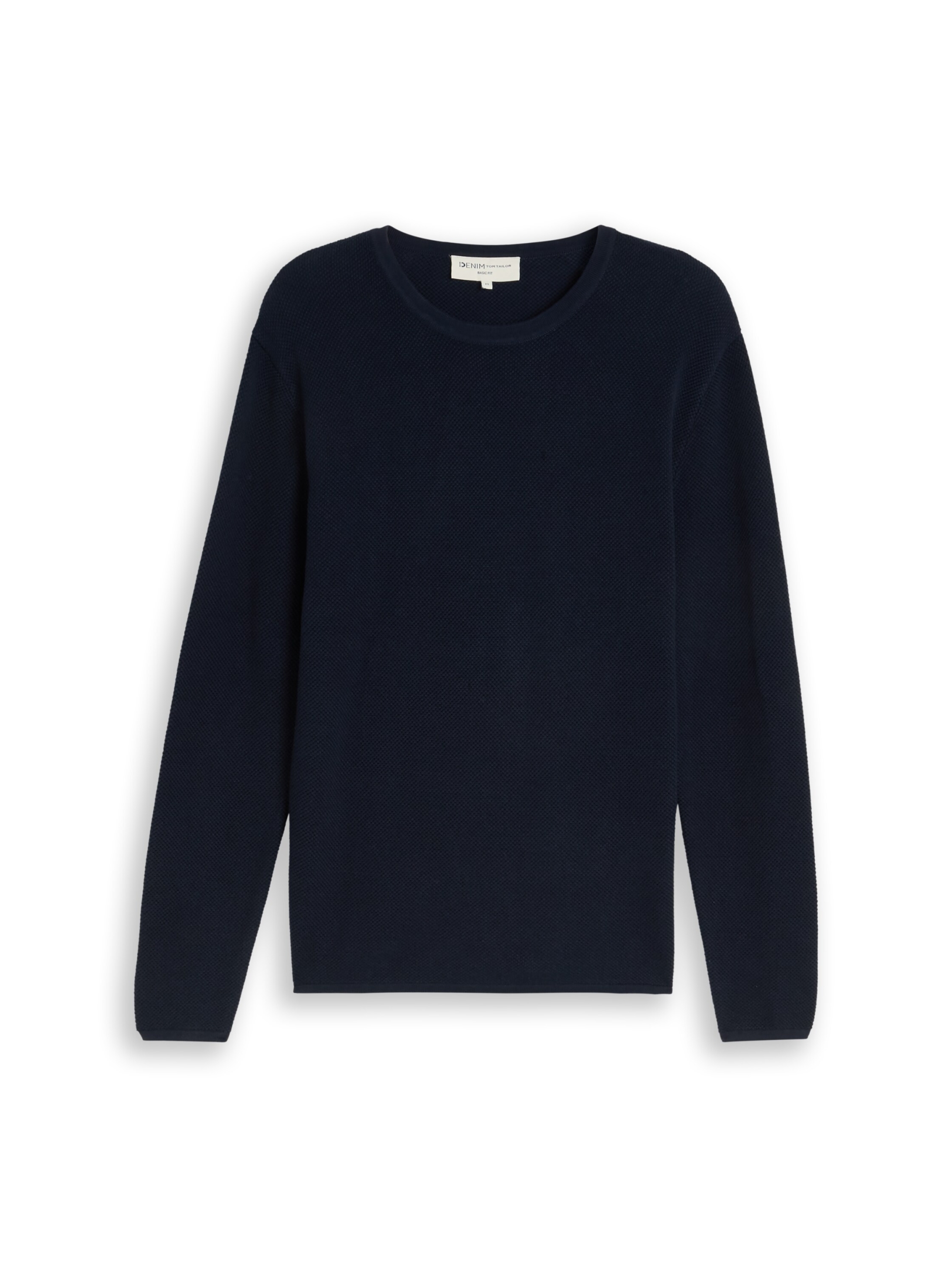 basic structred crew neck knit #1