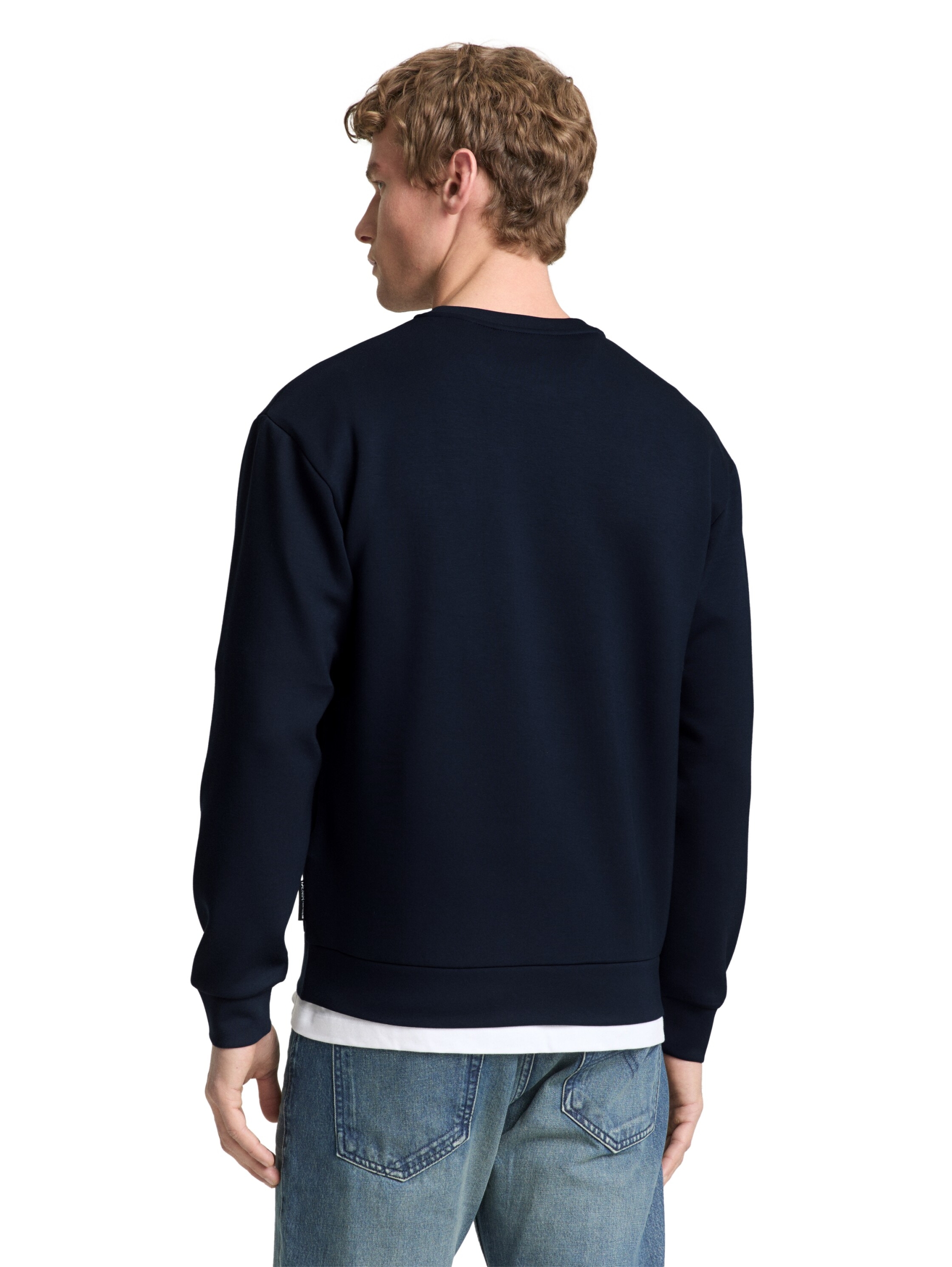 solid sleek crew neck sweater #4