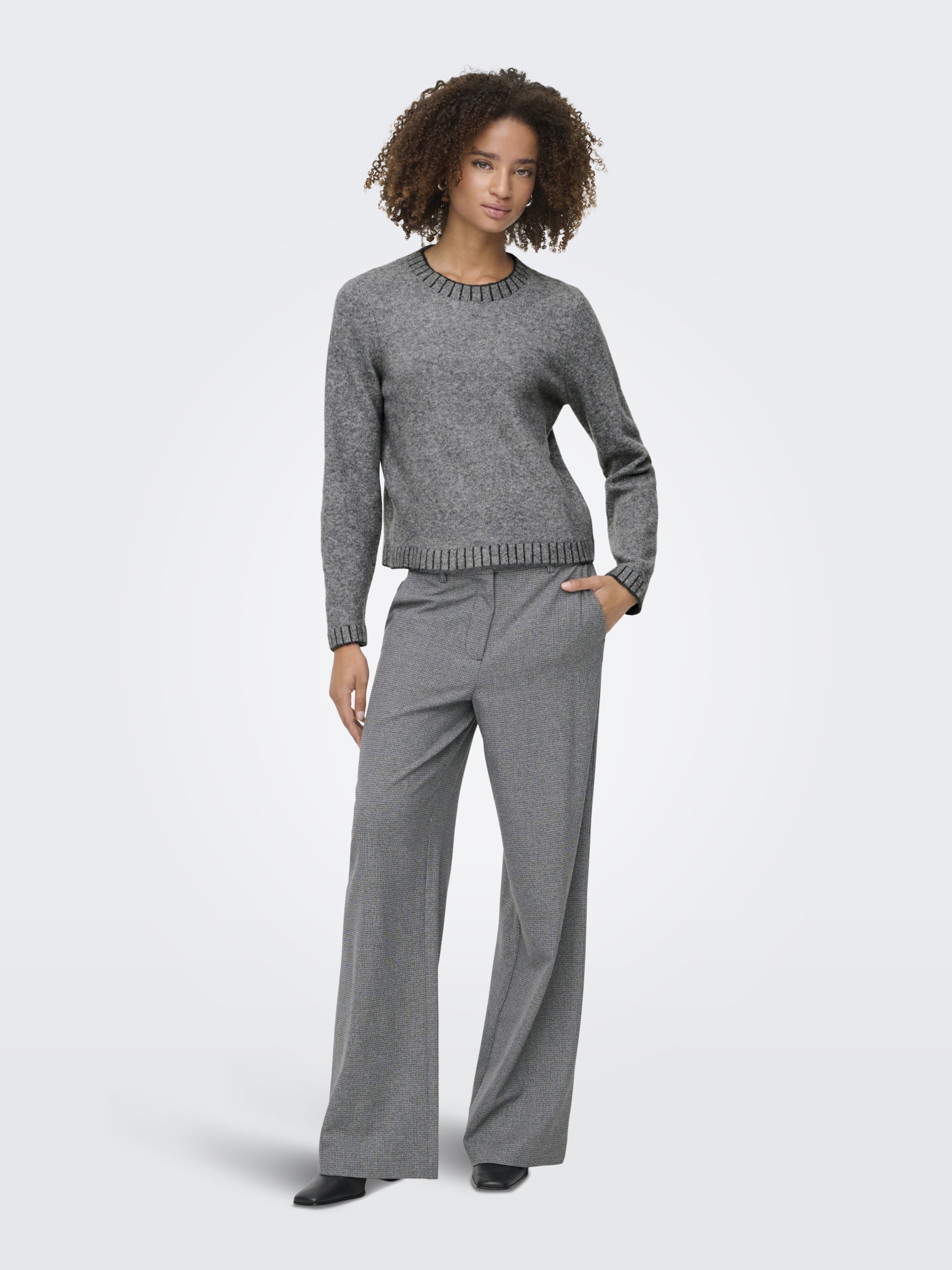 ONLFINA LS STITCH O-NECK CC KNT #4