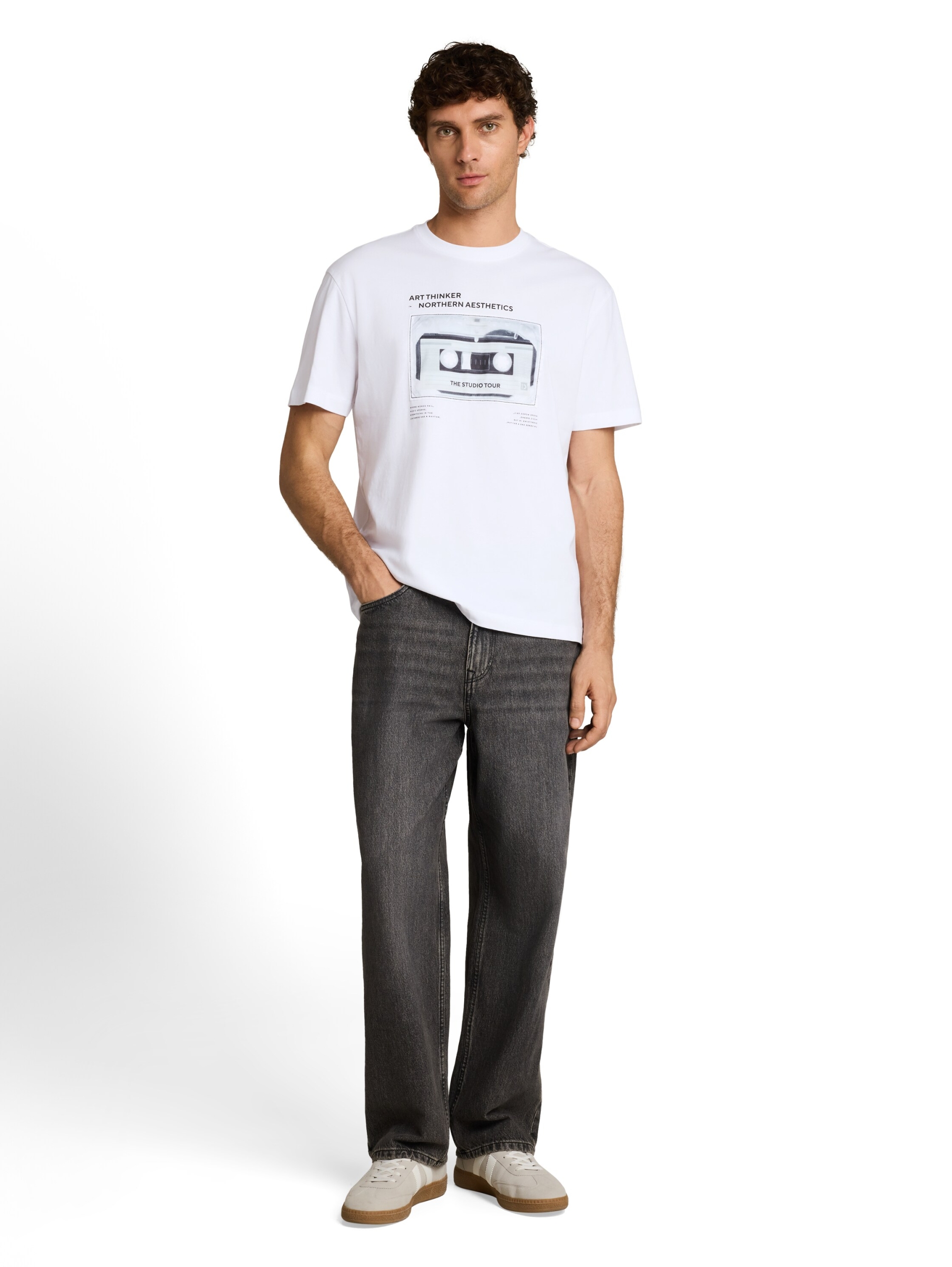 relaxed applicated print t-shi #3