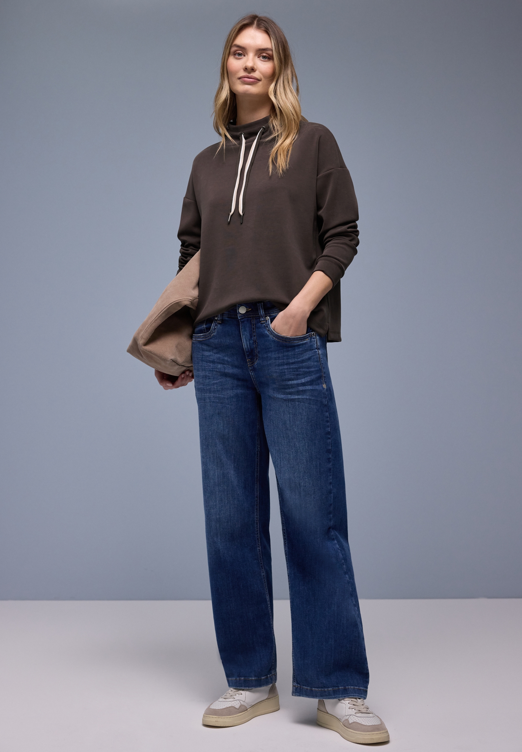 LTD QR silk look shirt w.strip #5