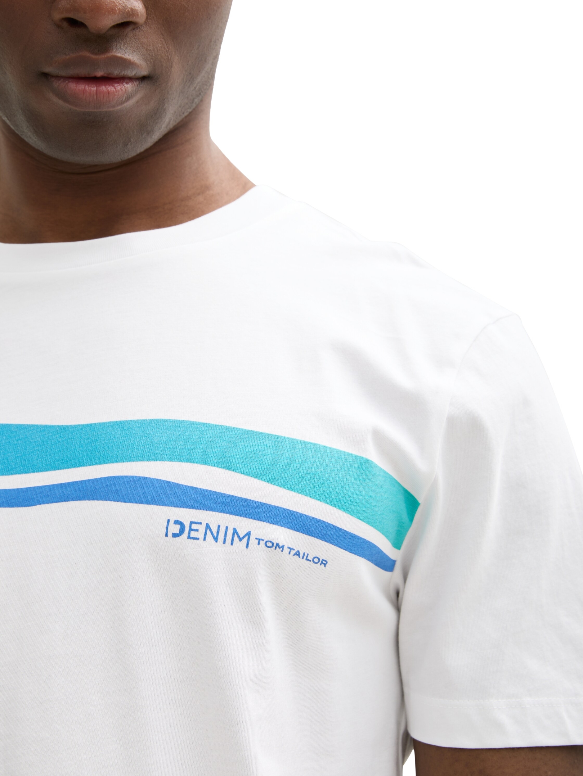 printed rounded hem t-shirt #5
