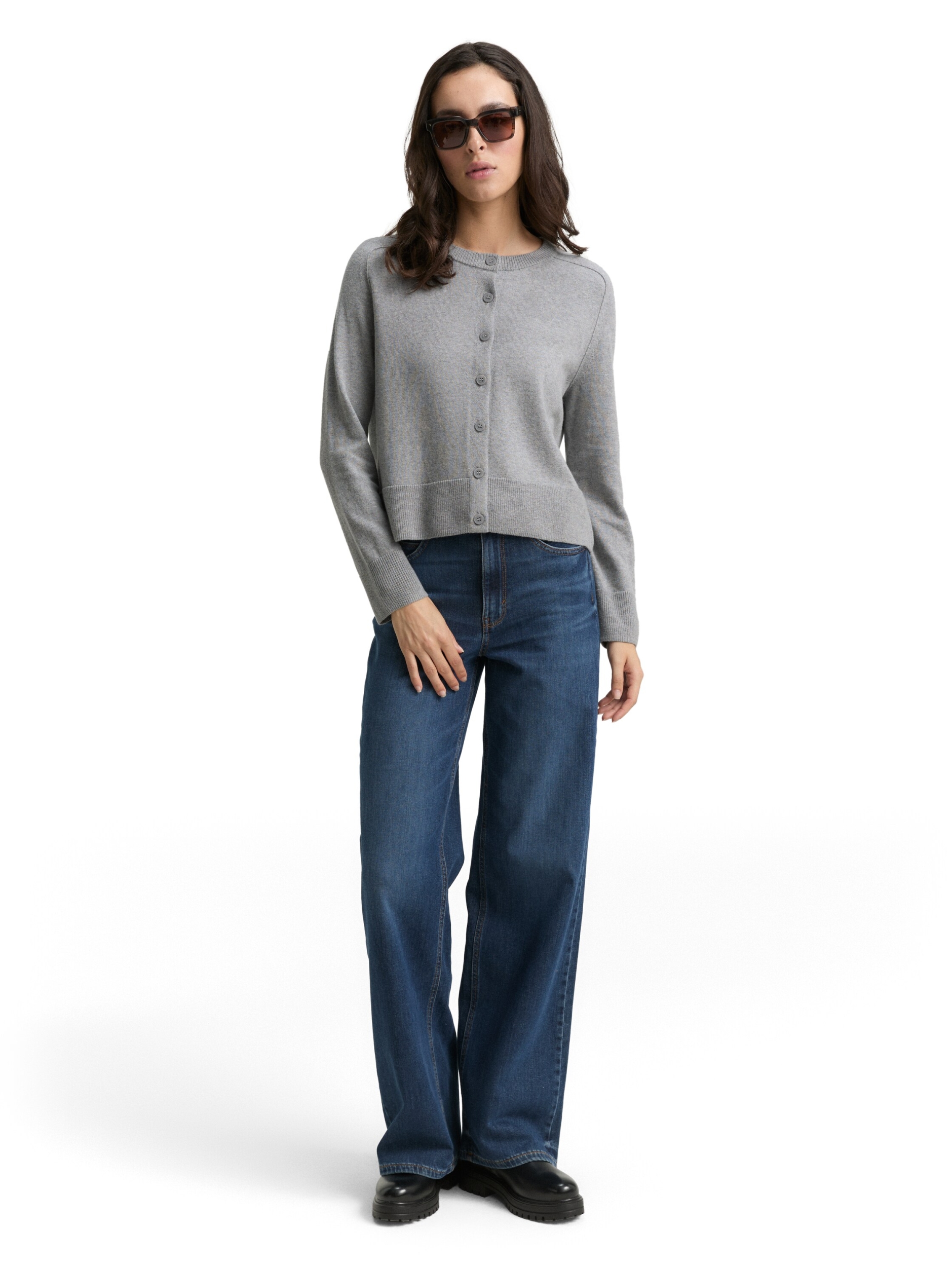 knit cardigan with saddle shou #3