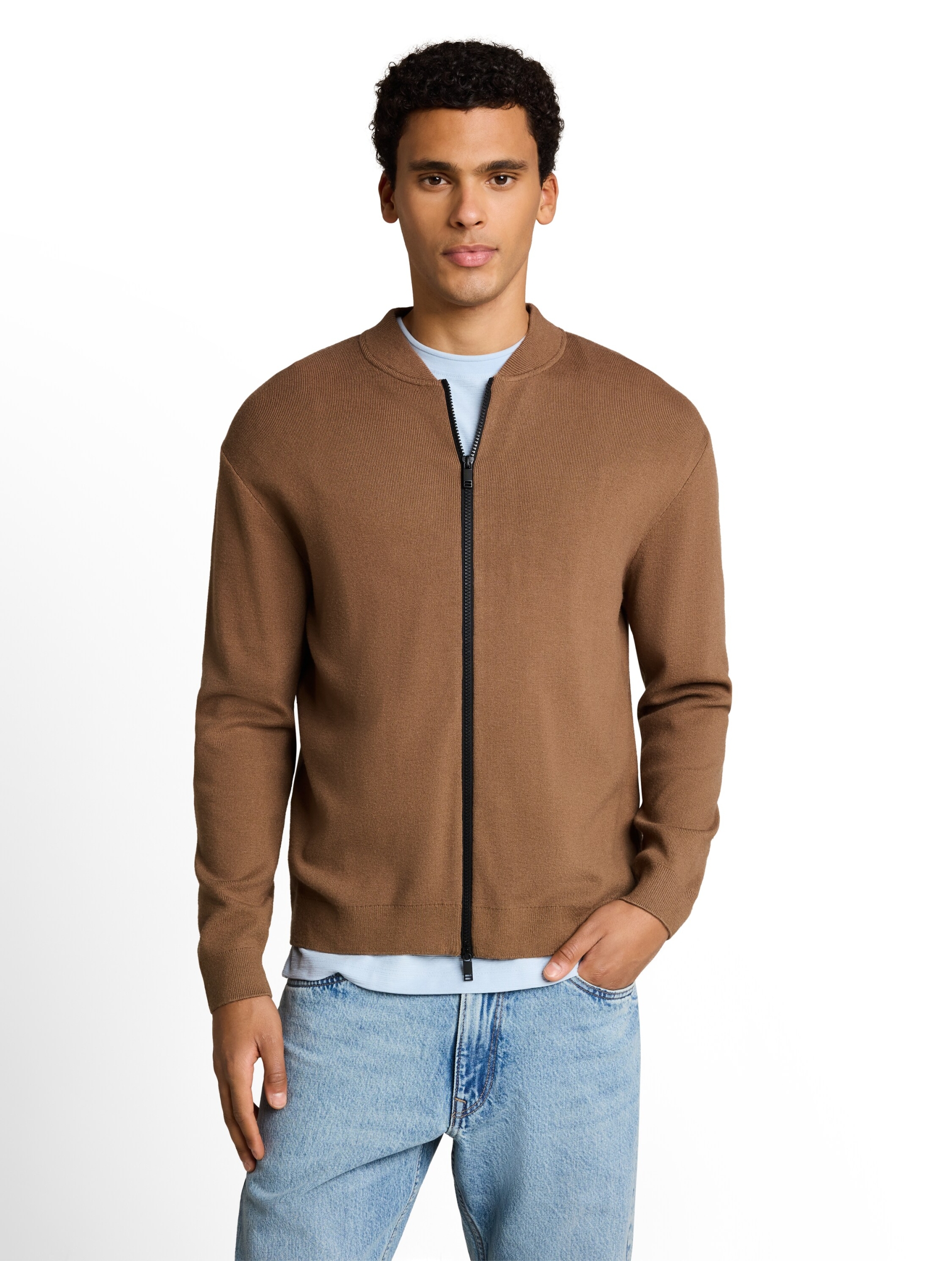 soft knitted bomber jacket #5