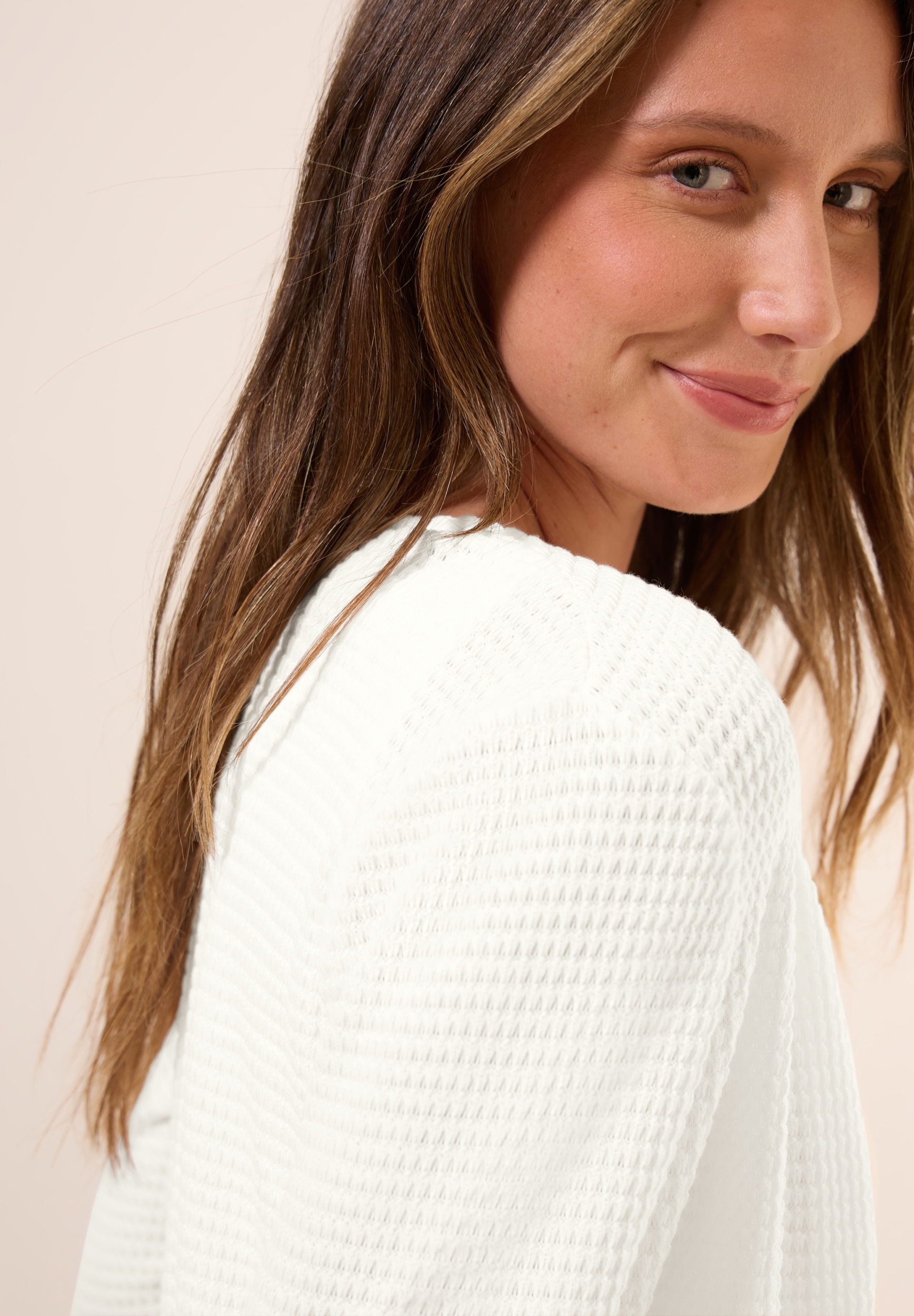 Ajour Knit Open Jacket #7