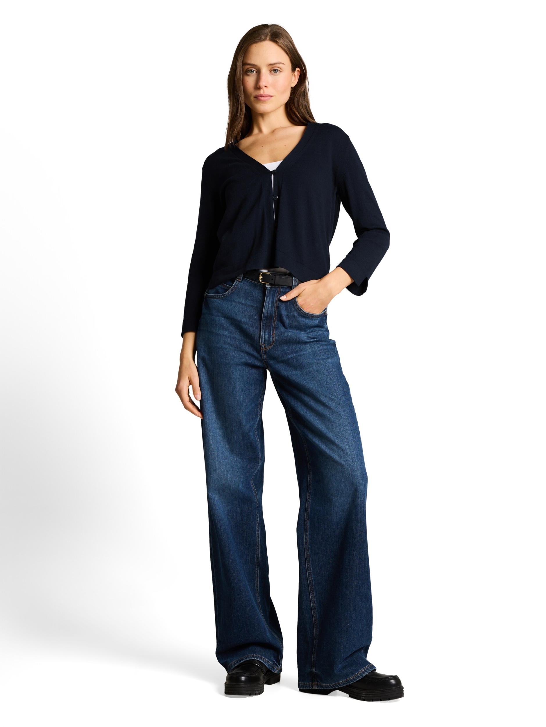 knit short v-neck cardigan #3