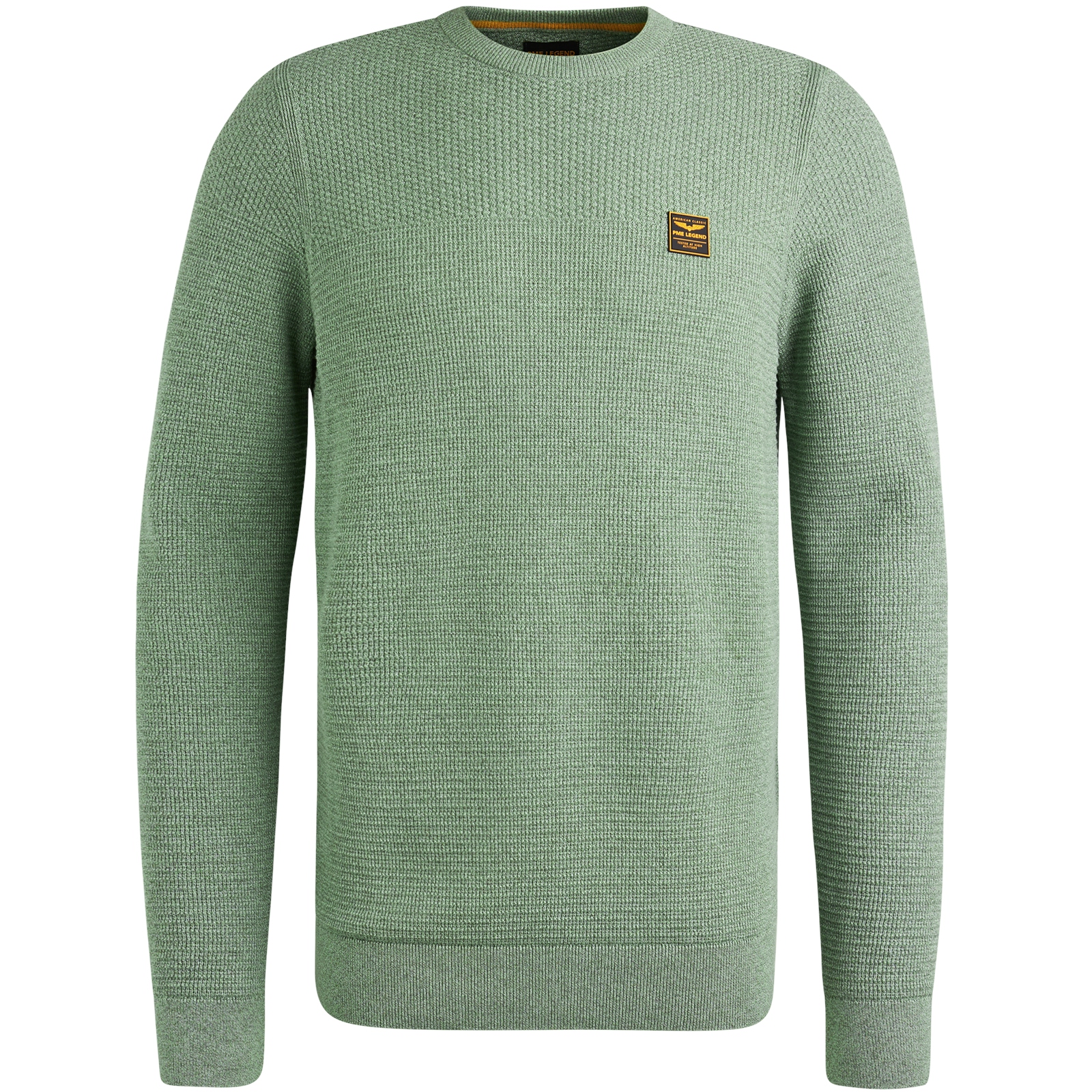 Crewneck collar cotton mouline #1