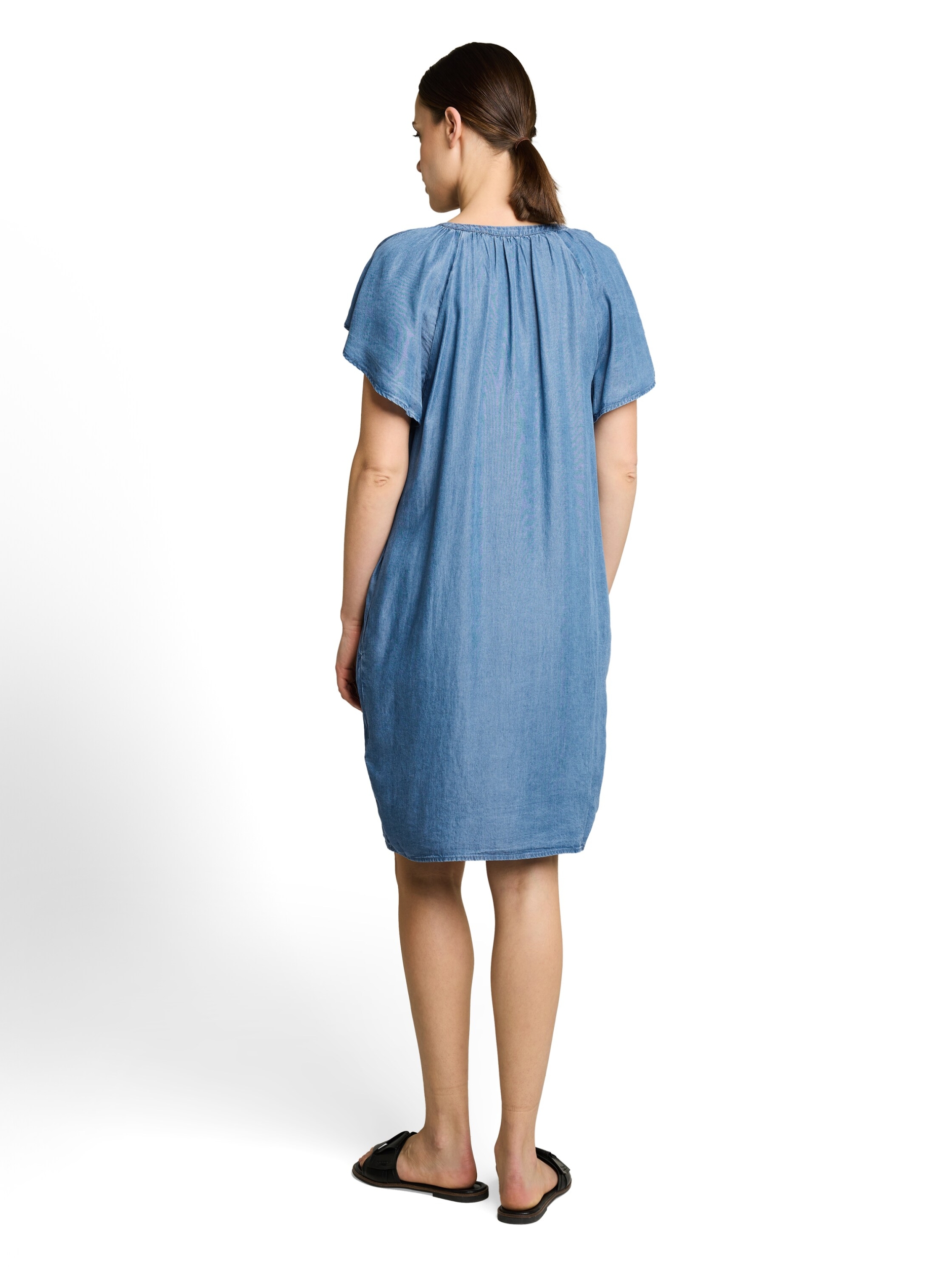 dress feminine denim look #4