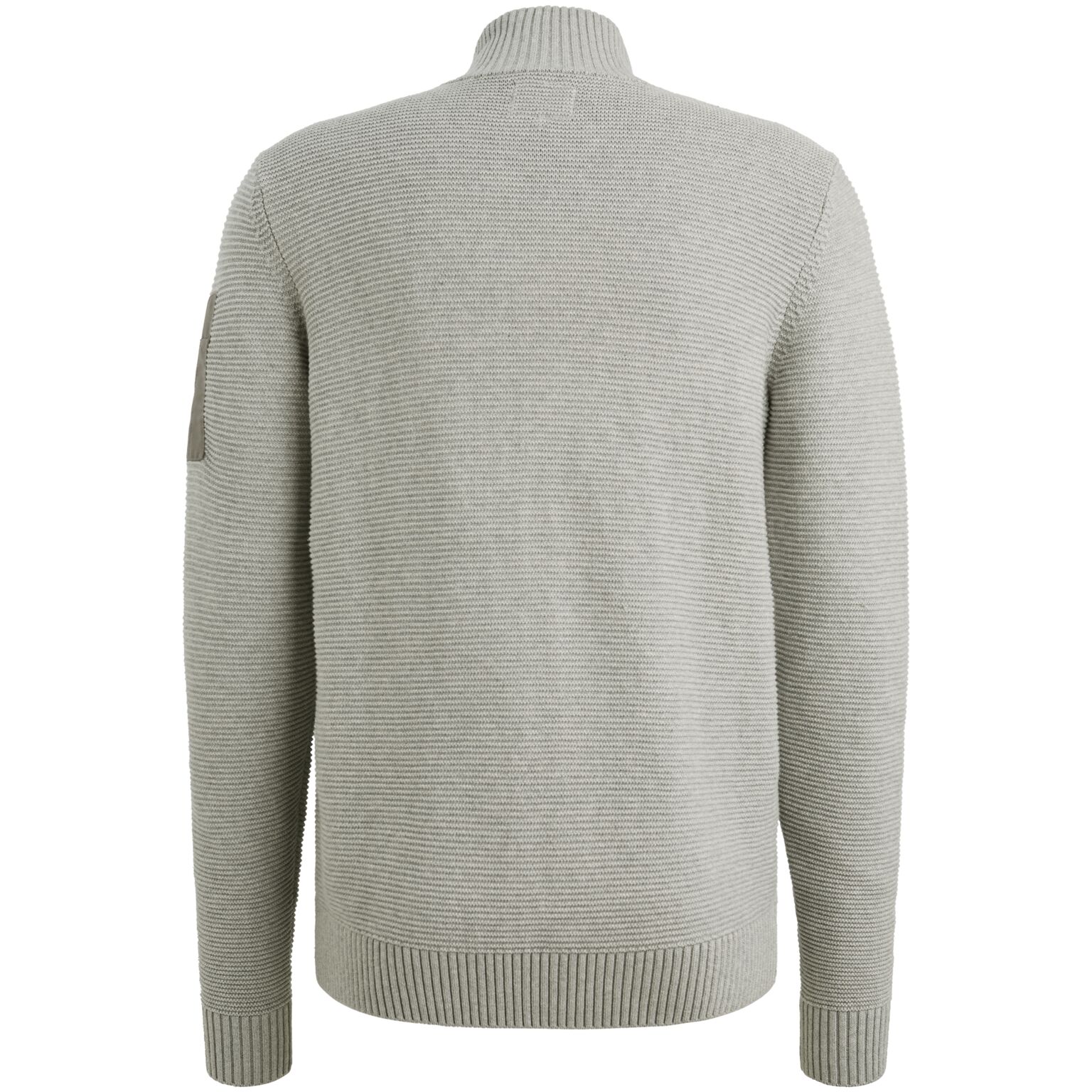 Zip jacket cotton structure knit #2