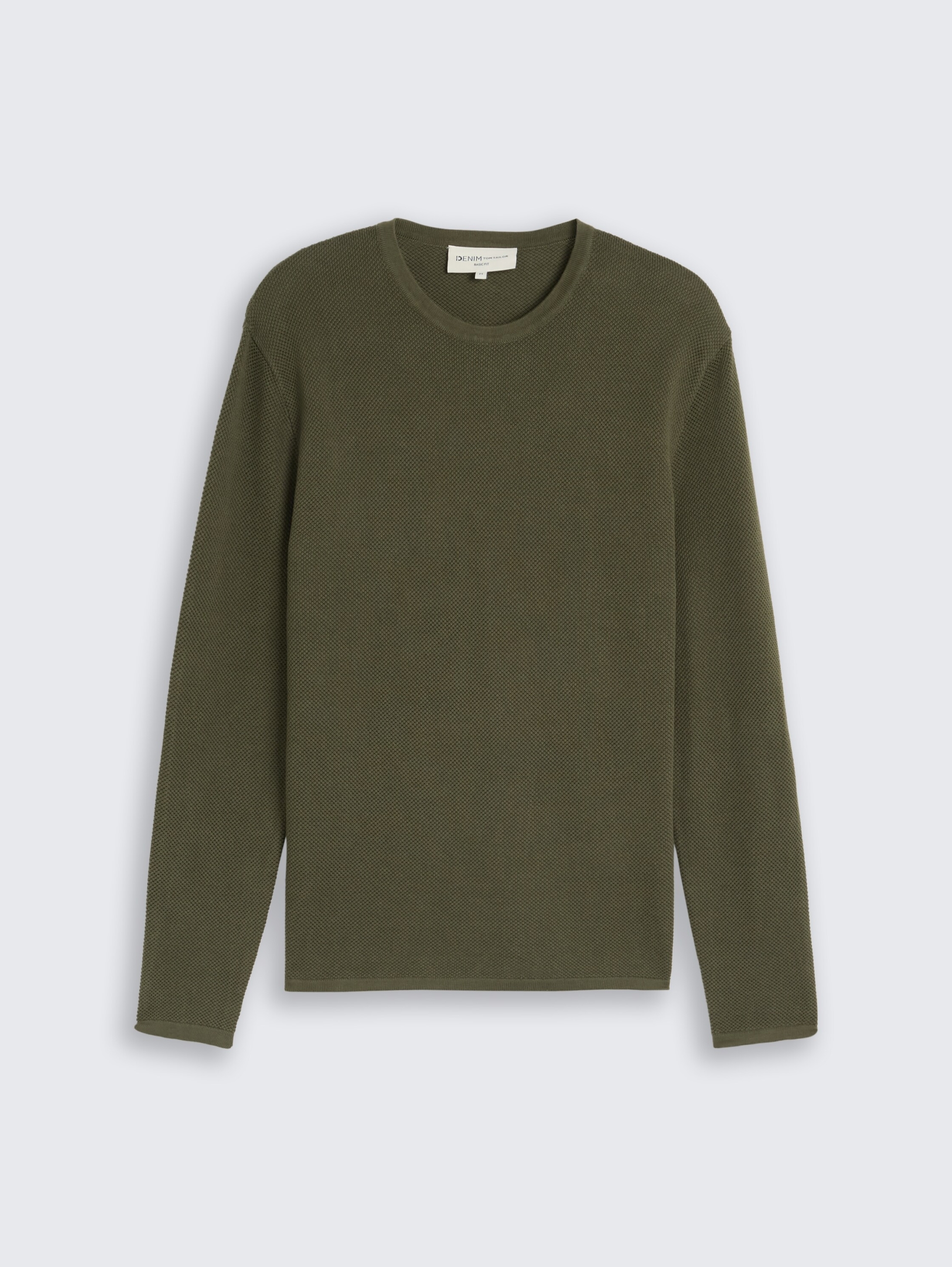basic structred crew neck knit #1