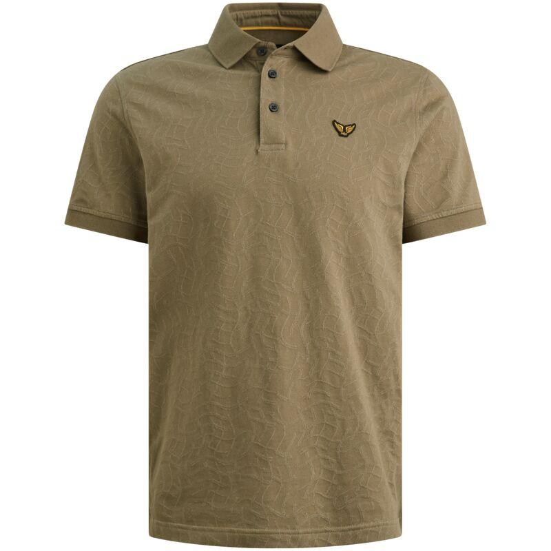 Short sleeve polo jersey jacquard #1