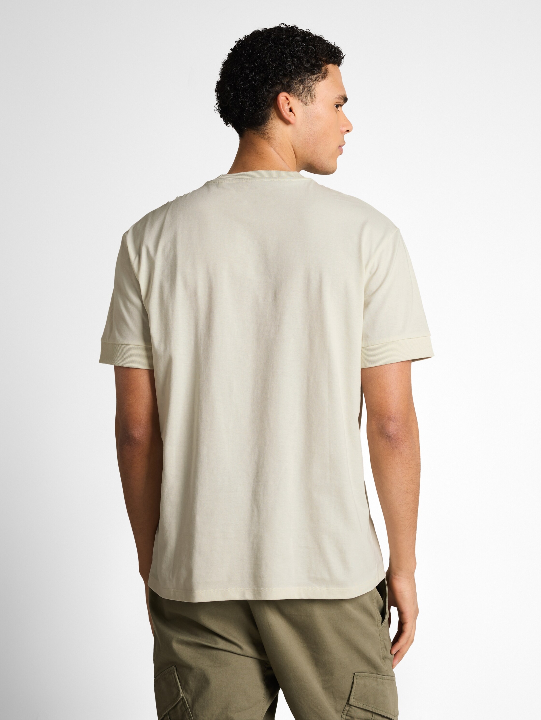 relaxed rib sleeve t-shirt #4