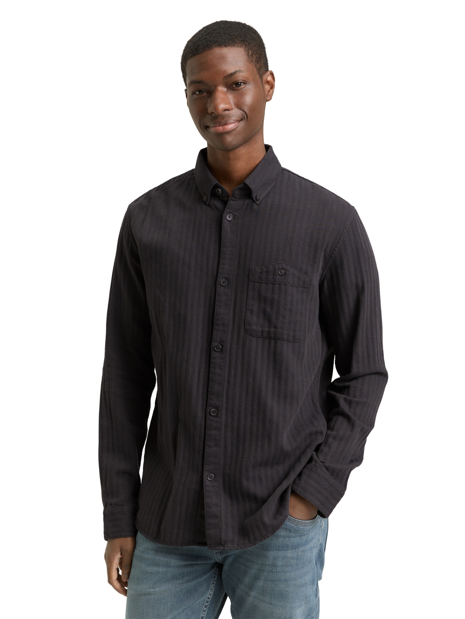 twotone herringbone shirt #6