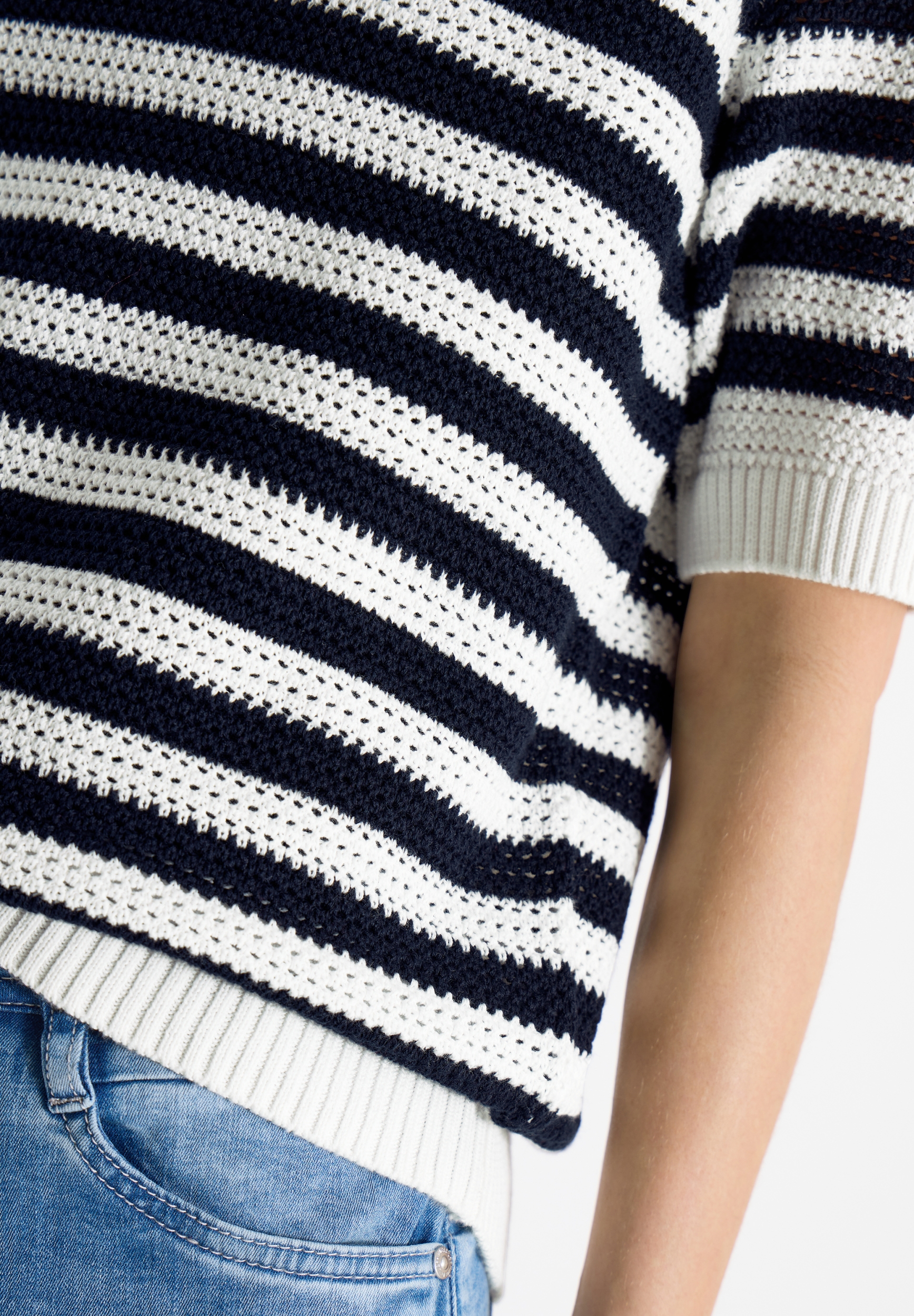 TOS_Mesh Stripe Polo #7