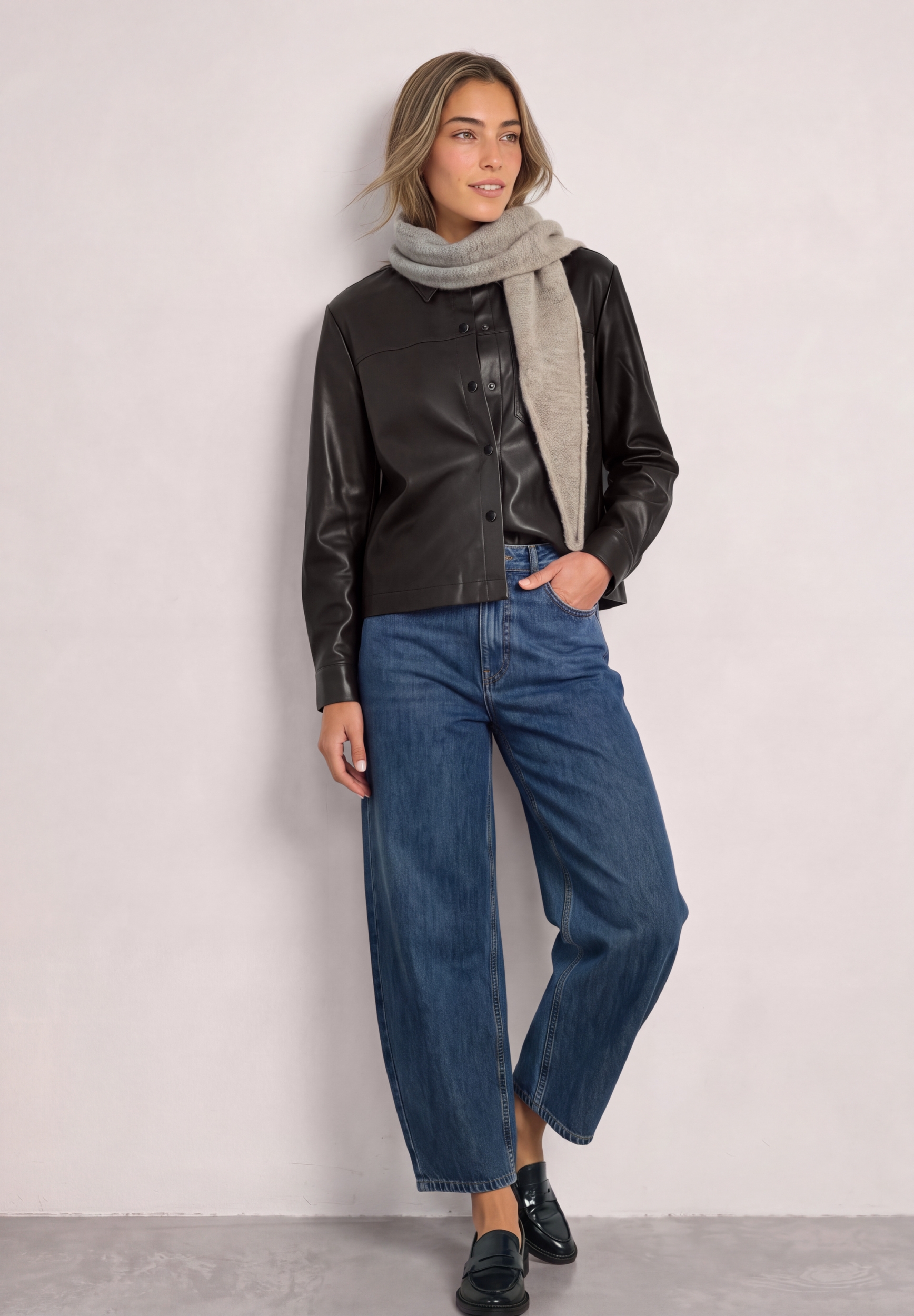 EOS_PU Shirtcollar Blouse w. p #6