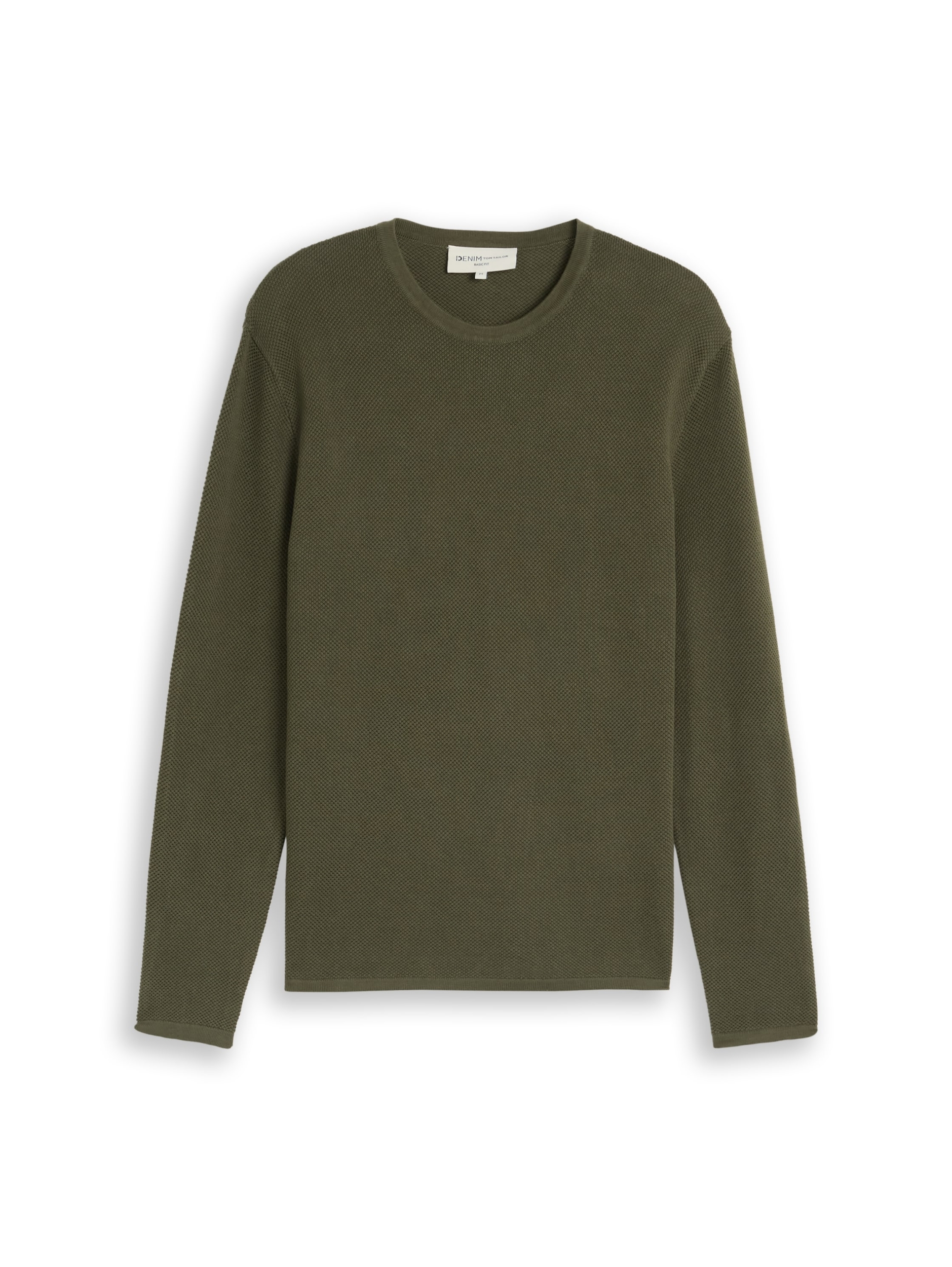 basic structred crew neck knit #1