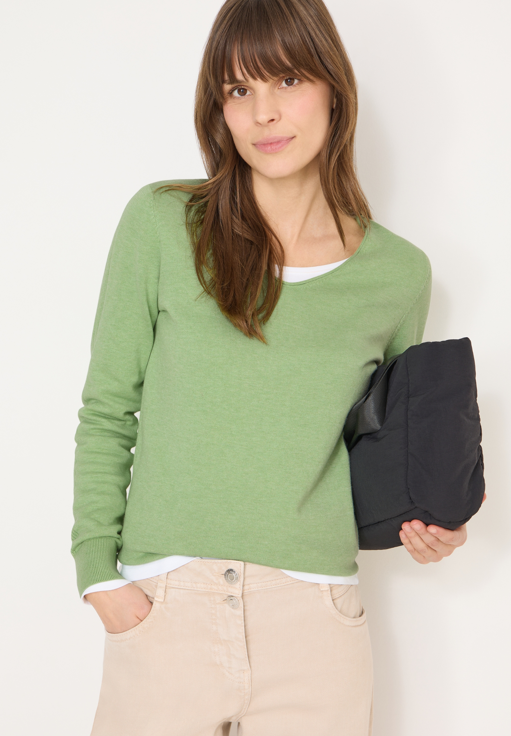 NOS_Basic V-Neck Pullover #5