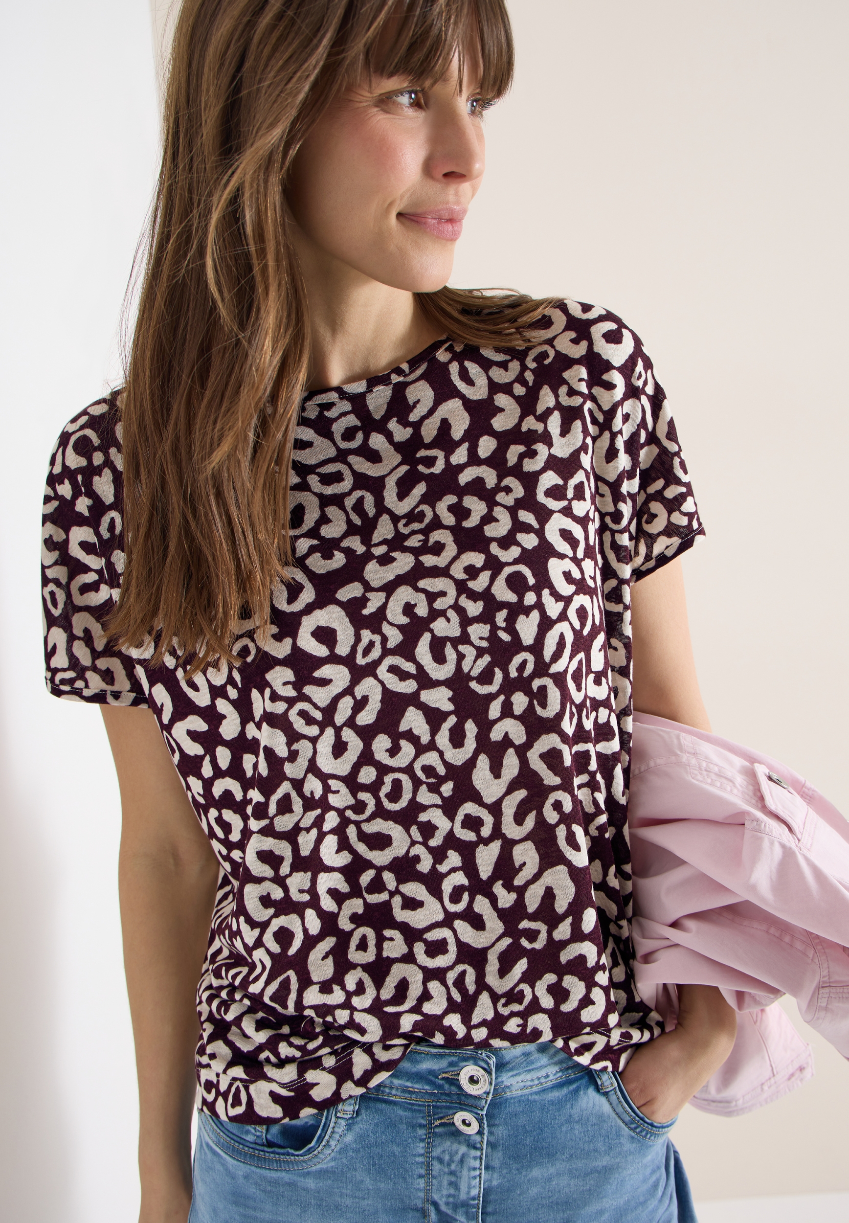 TOS LINEN OPTIC_ AOP Shirt #1