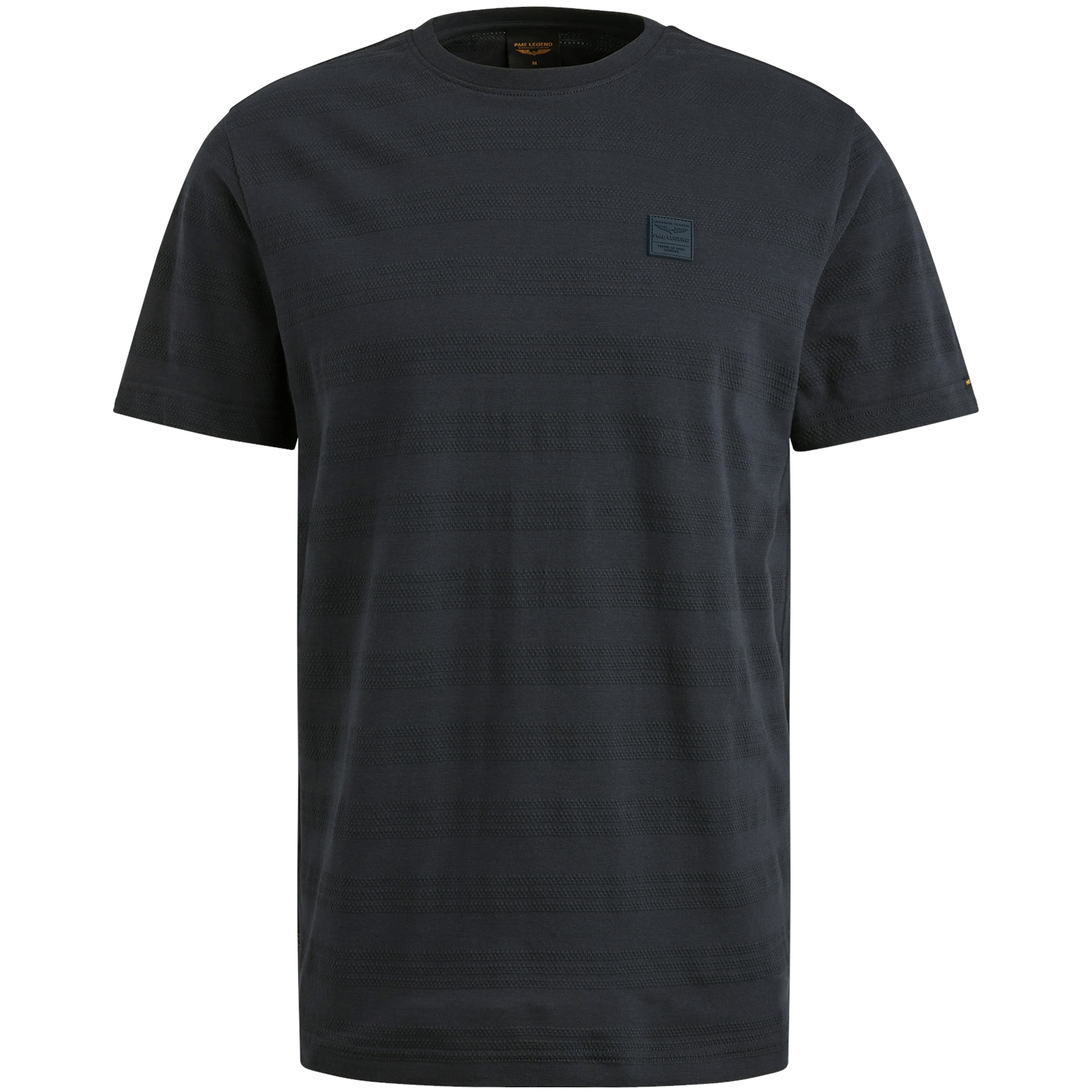 Short sleeve r-neck jacquard strip #1