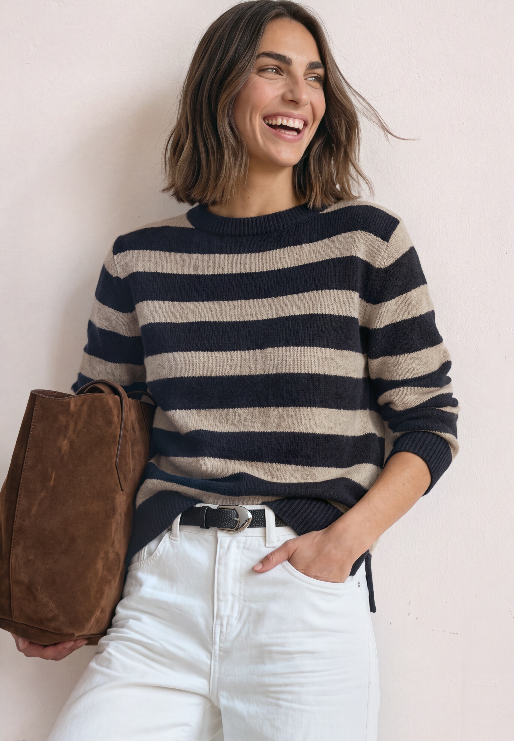 LTD QR_cosy striped sweater u- #3