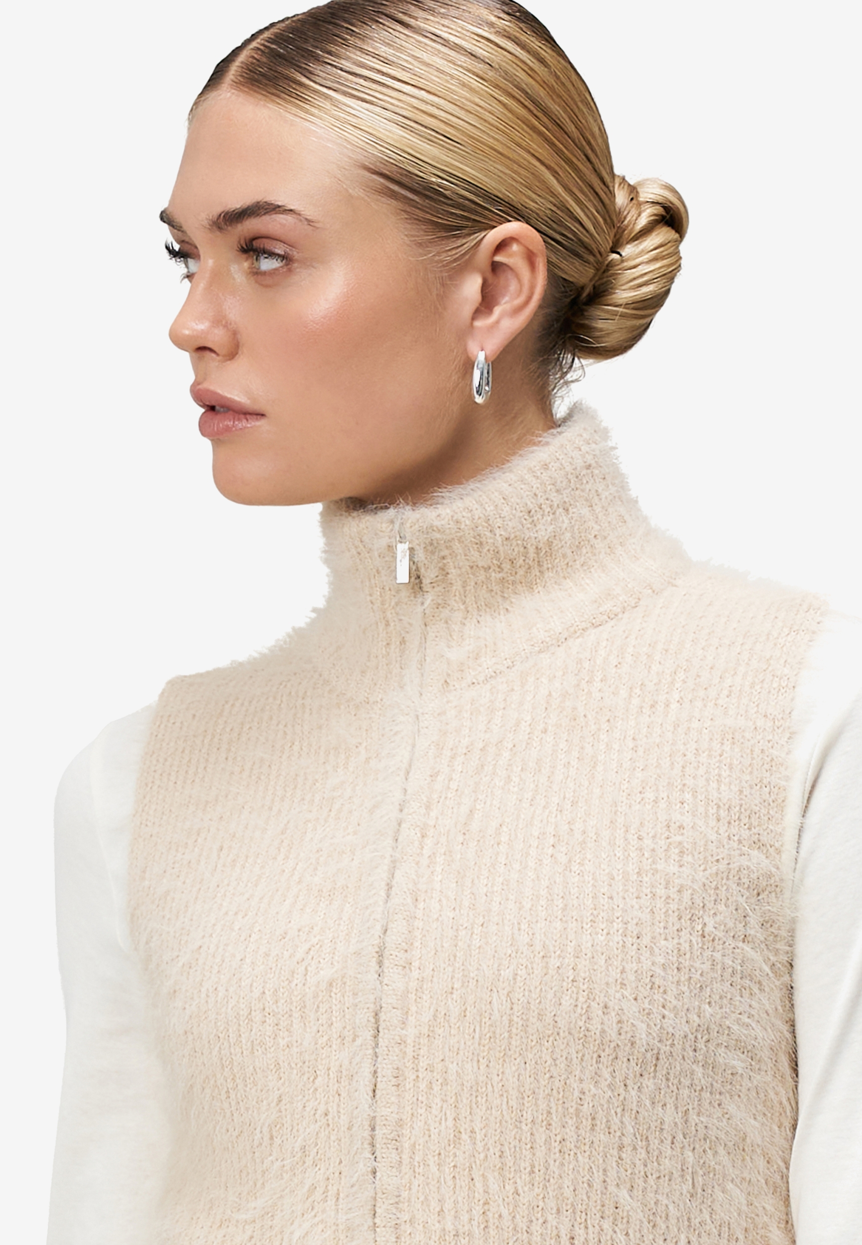 Strickjacke Kurz ohne Arm #8