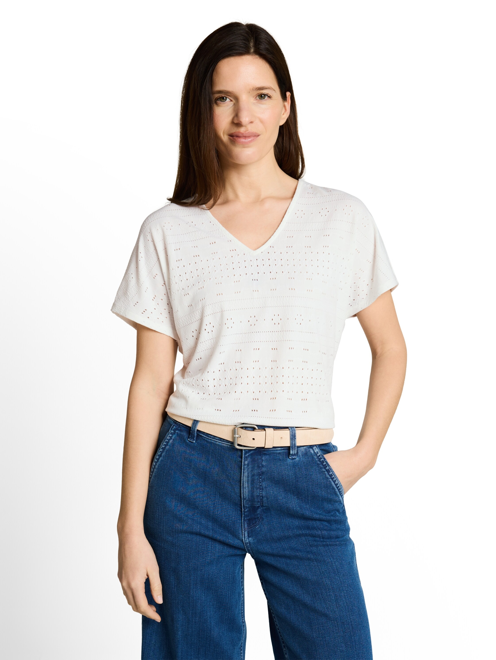 T-shirt v-neck ajour #4