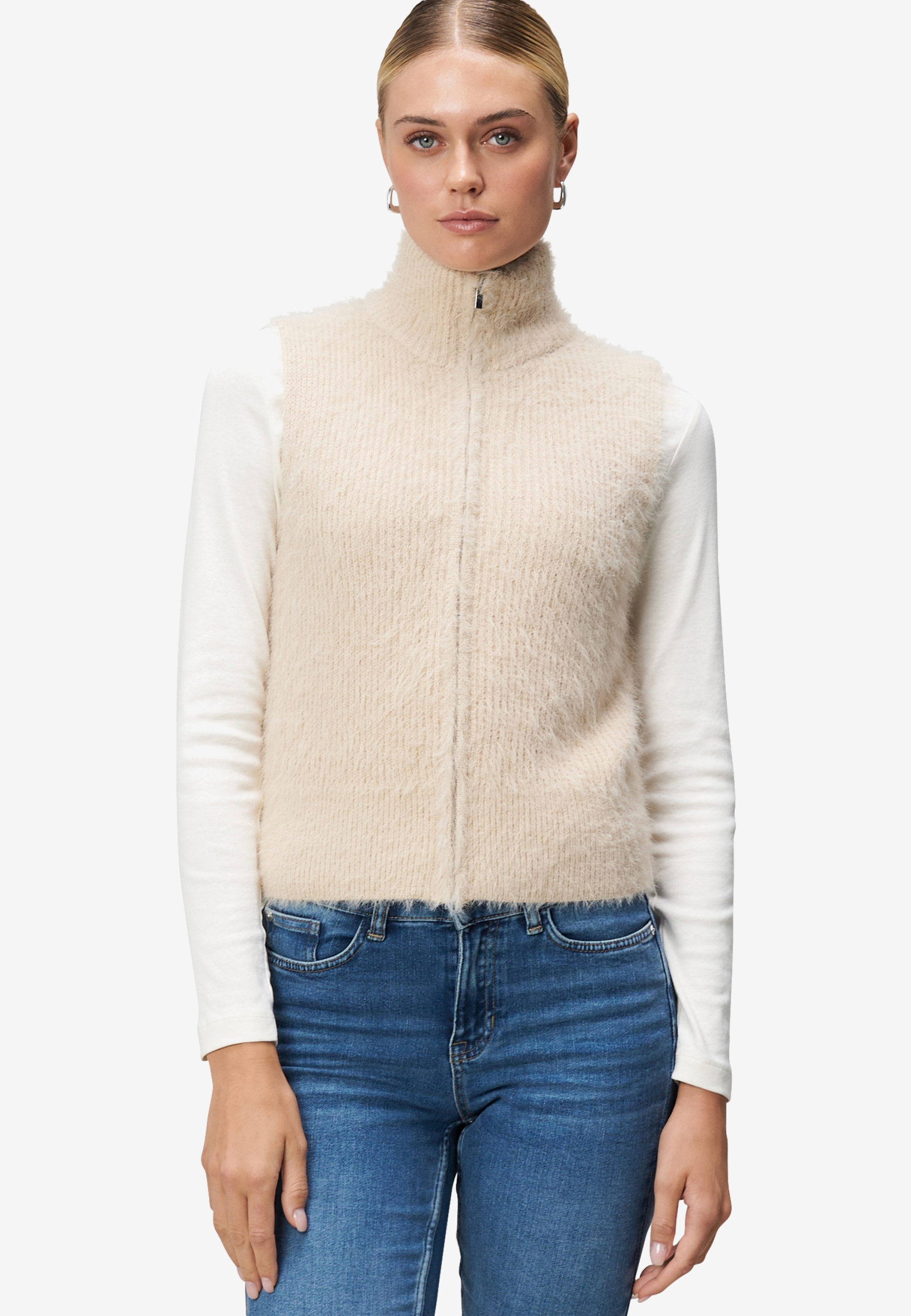 Strickjacke Kurz ohne Arm #7