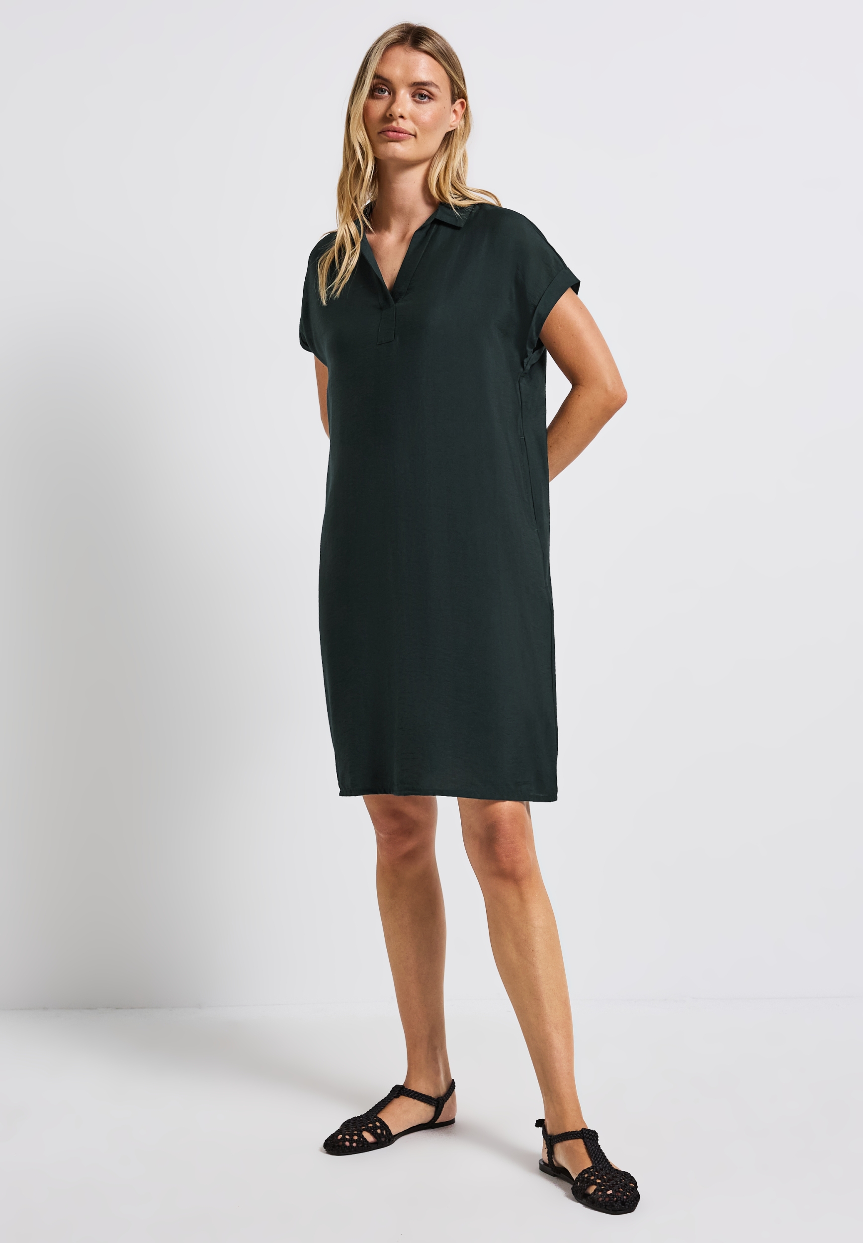 EOS_Viscose Shirt Dress_Solid #6