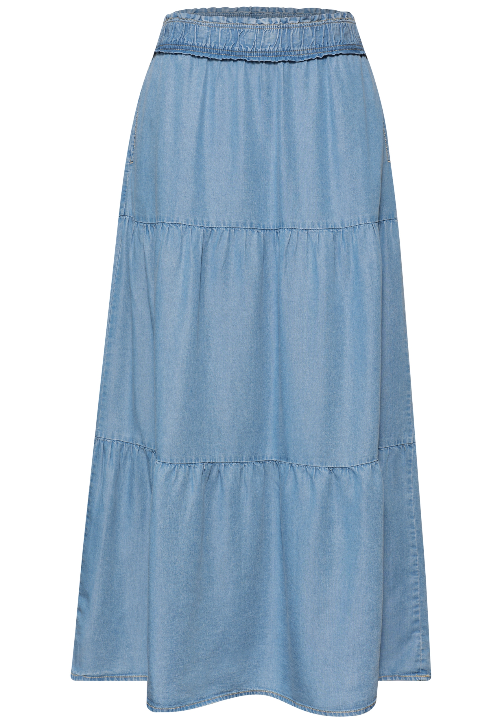 washed Maxi Paperbag skirt_sol #1