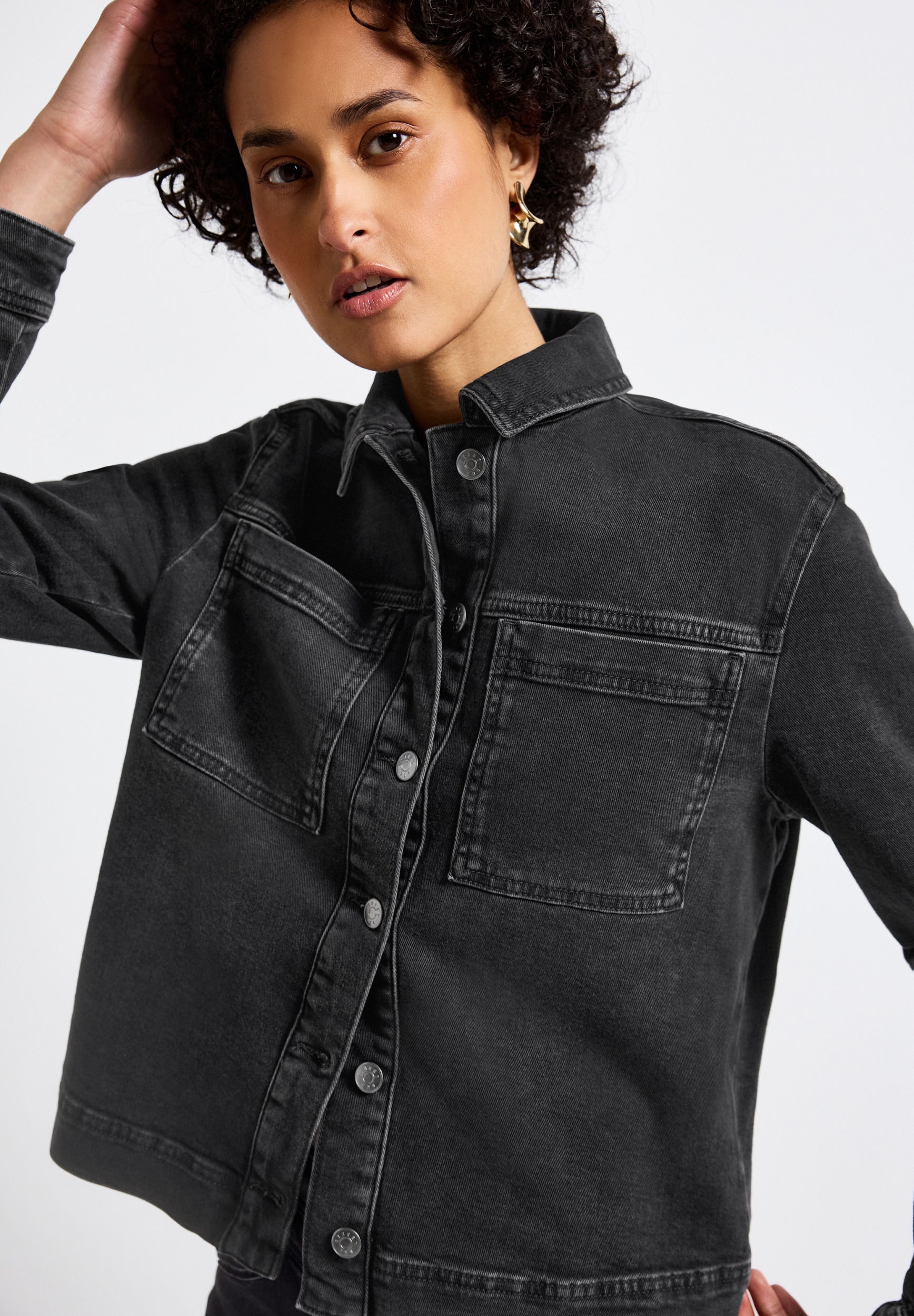 Style Denim-Jacket.black washe #7
