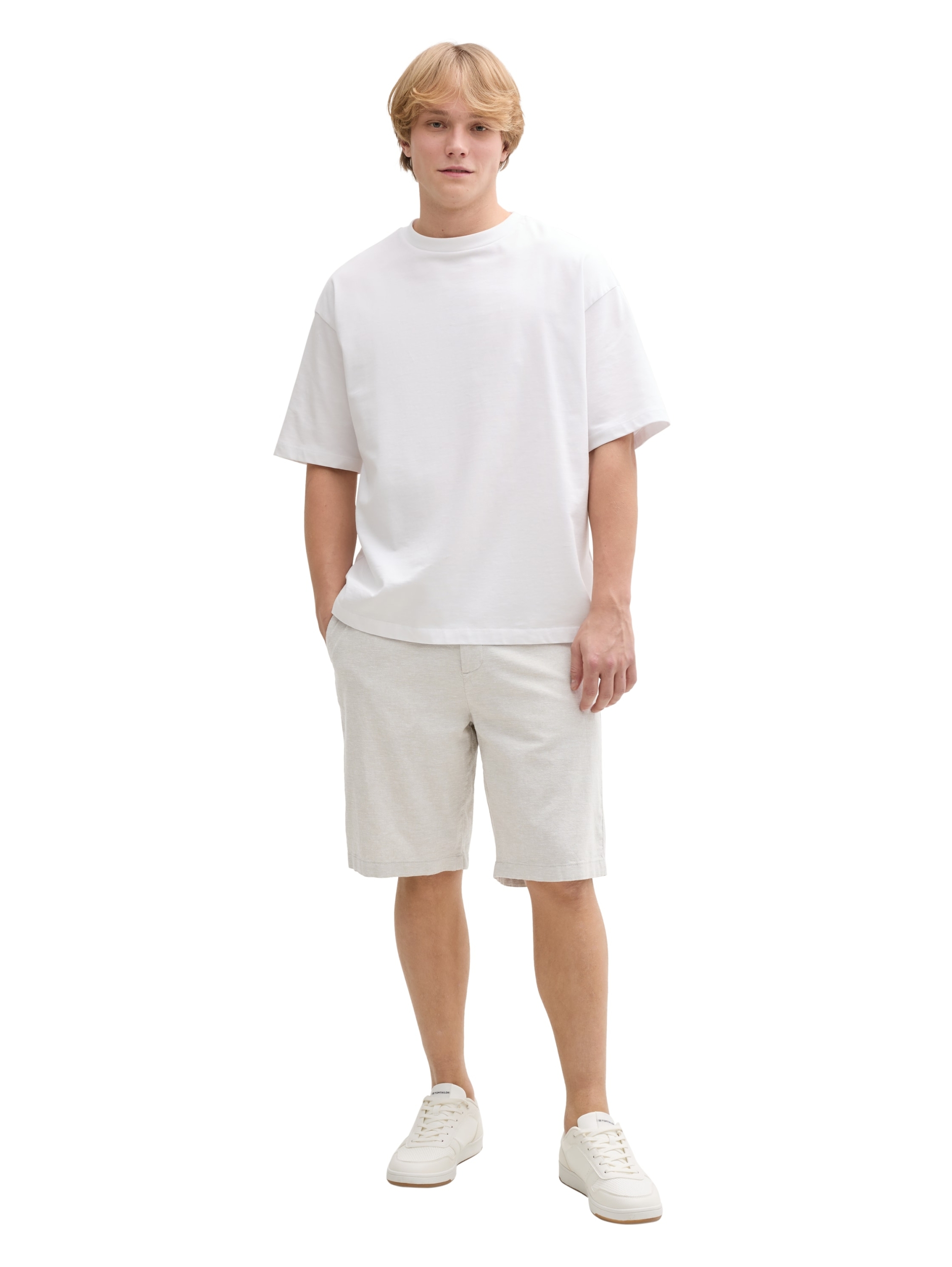 Relaxed Shorts mit Leinenanteil #6