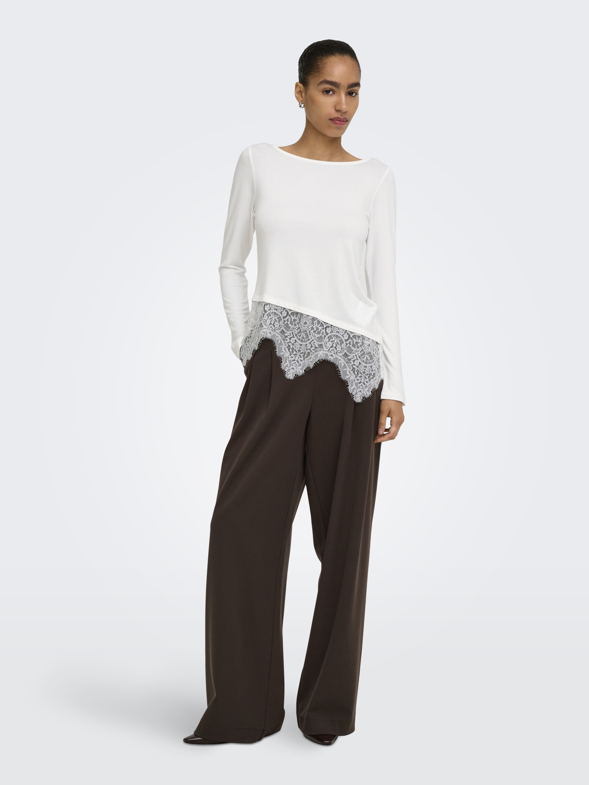 ONLLAILA LS LACE MIX TOP JRS #6