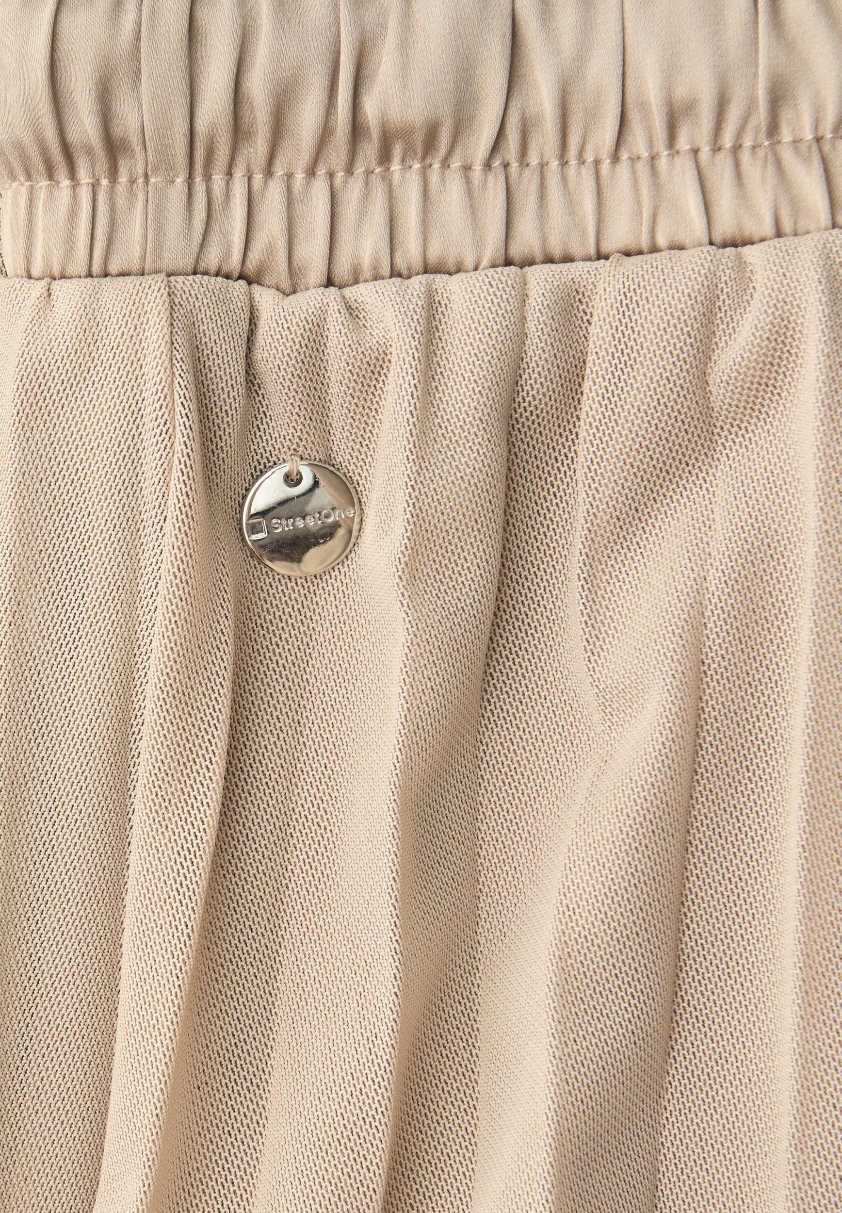 Mesh Plissée jog skirt_solid #2