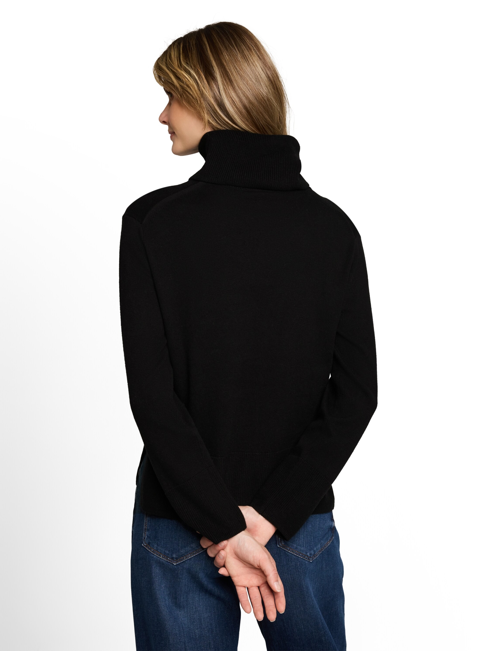 knit cashmere blend turtleneck #4