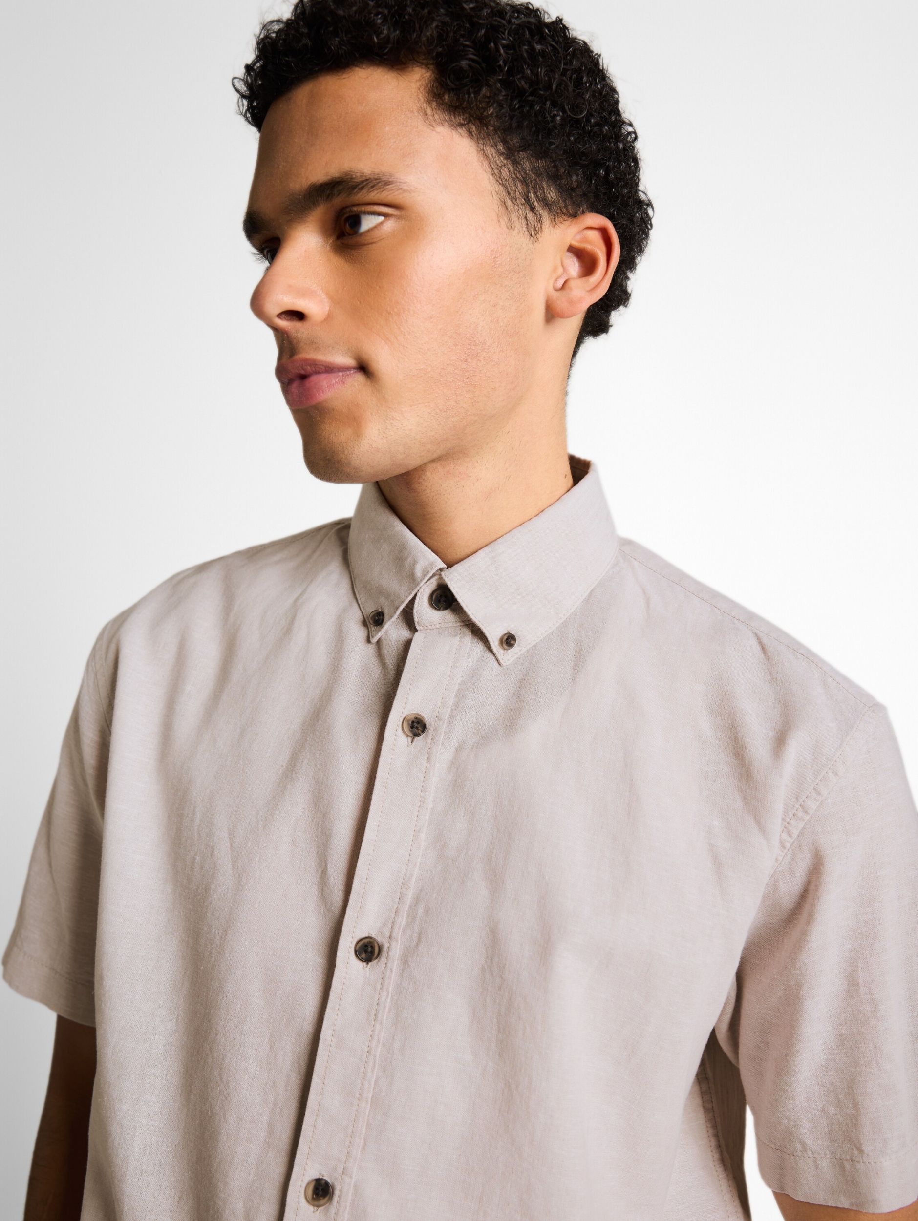 relaxed cotton linen shirt #5