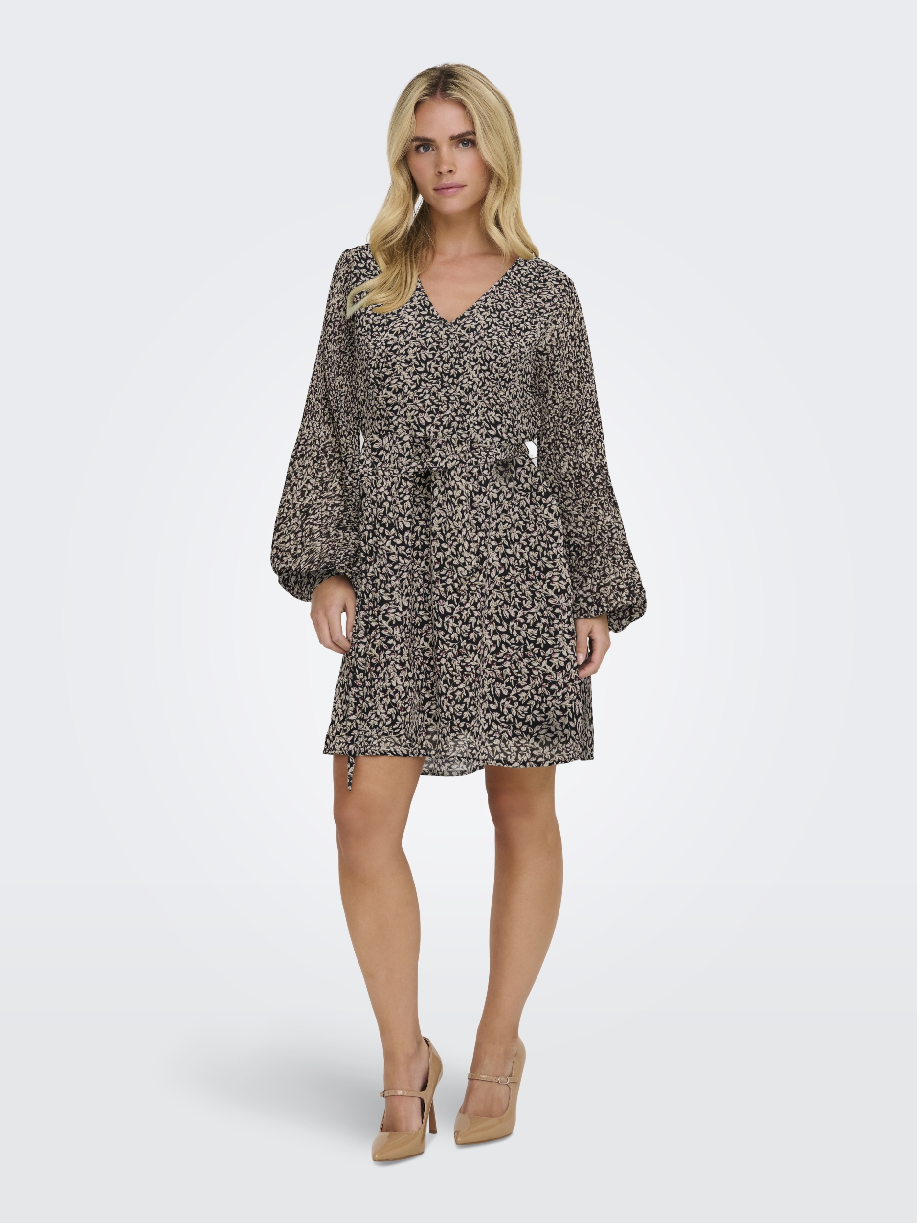 ONLSTAR LIFE L/S PLISSE SLEEVE DRESS WVN #3