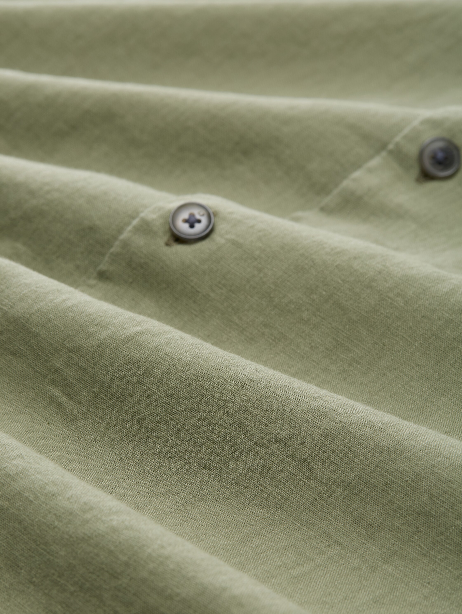 Relaxed Fit Kurzarmhemd mit Leinenanteil #2