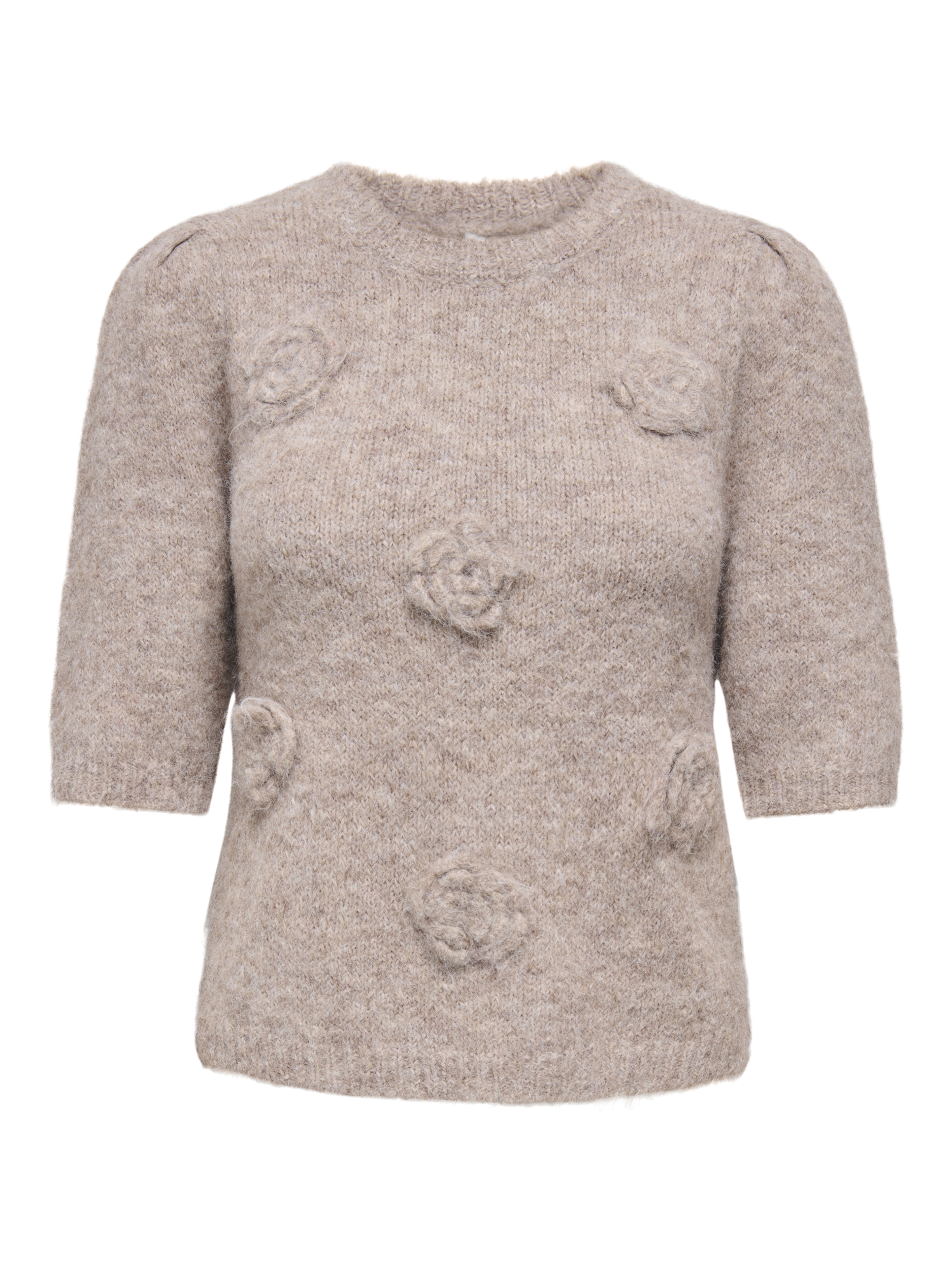 ONLZAGGIE SS FLOWER O-NECK CC KNT #1