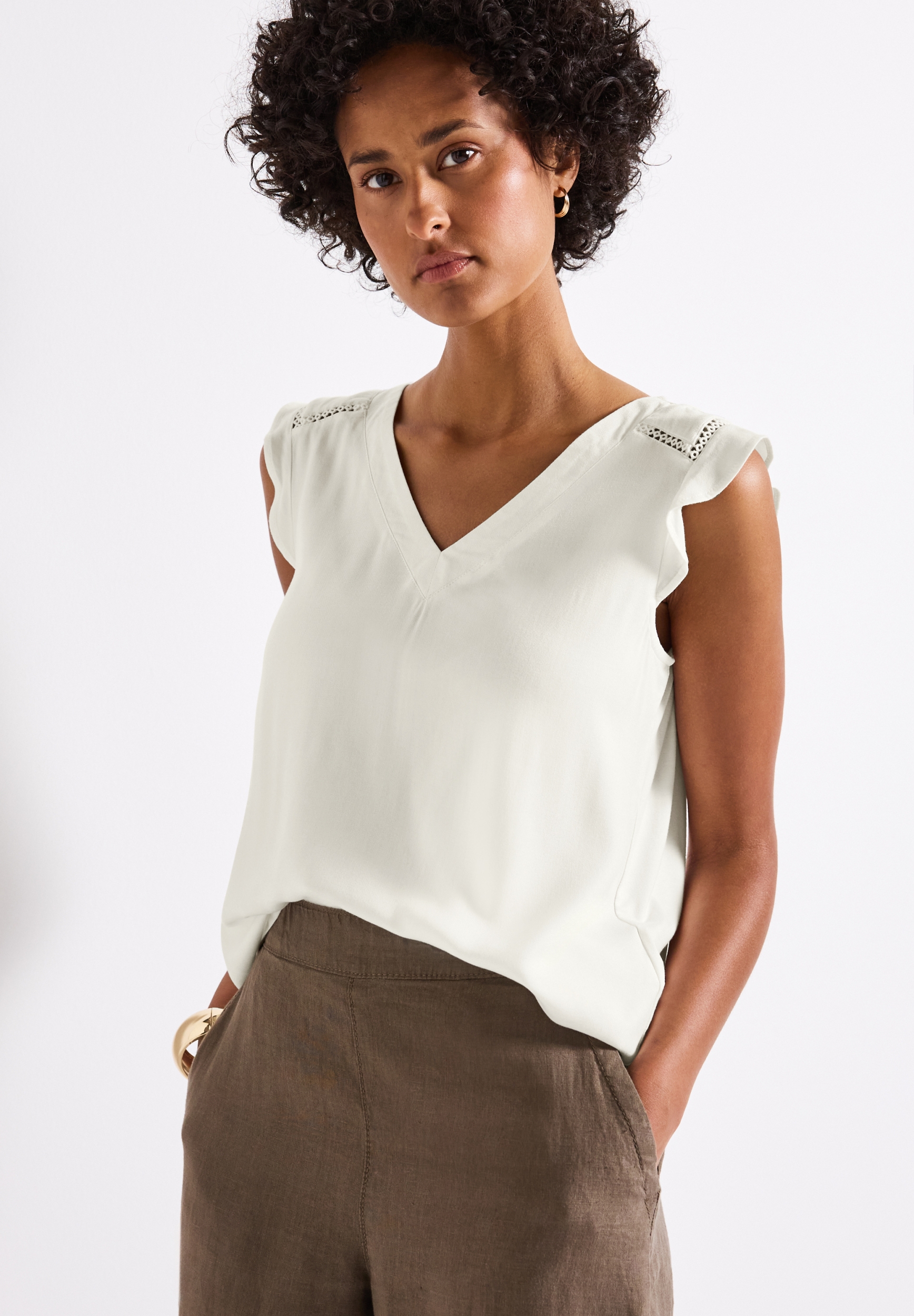 LTD QR volant top w.crochet de #7