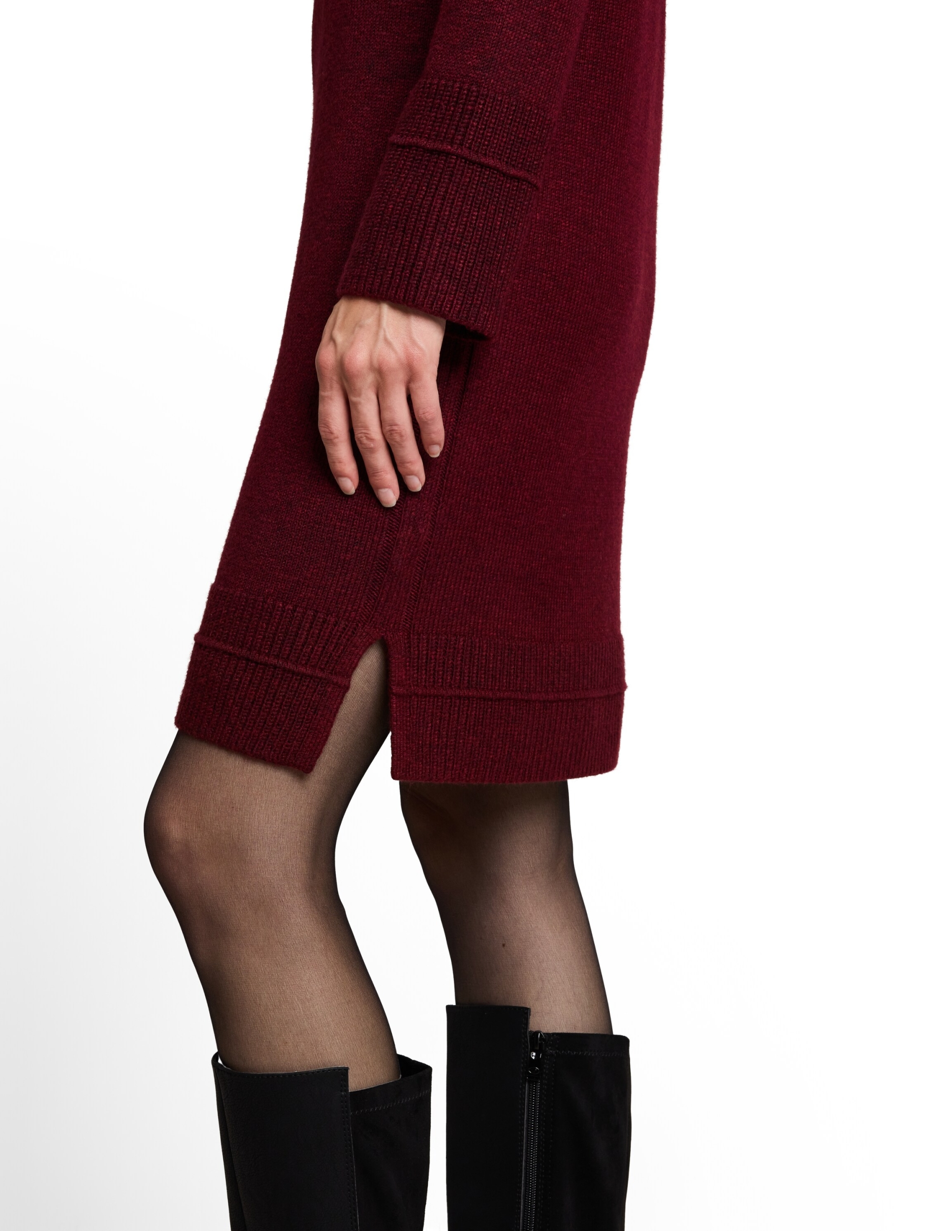 knit cosy dress with mockneck #12