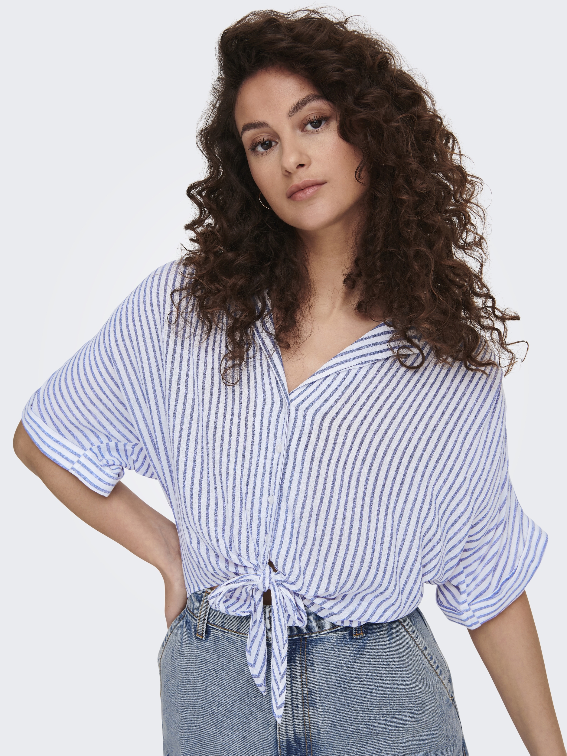 ONLPAULA LIFE S/S TIE SHIRT WVN NOOS #6