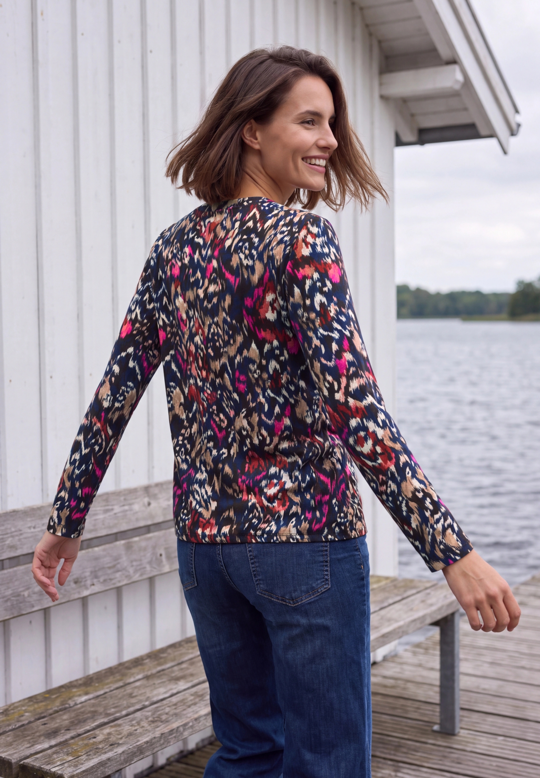 TOS AOP Split Neck Tunic #4