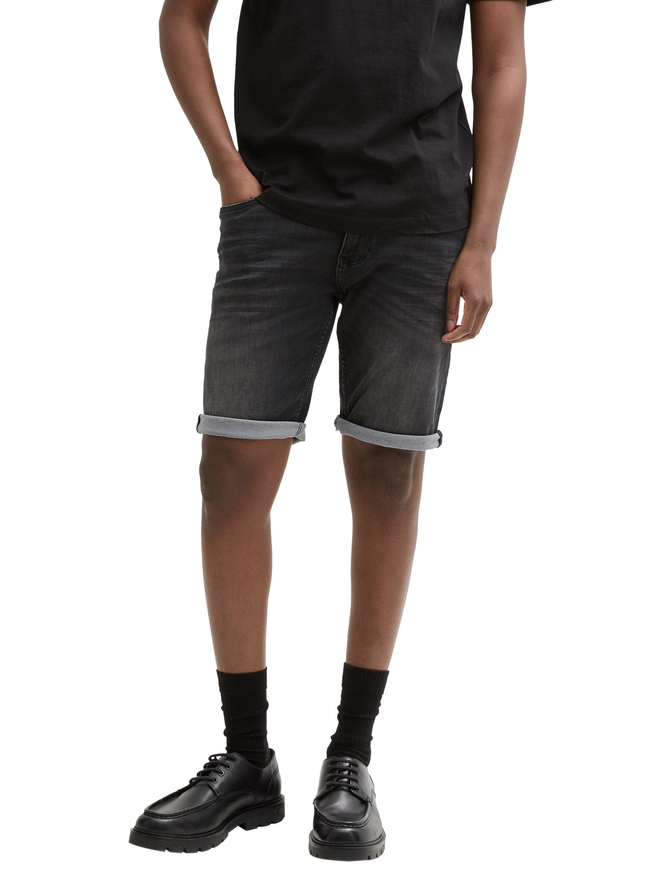 TTPIERS Slim Jeans Shorts mit Superstretch