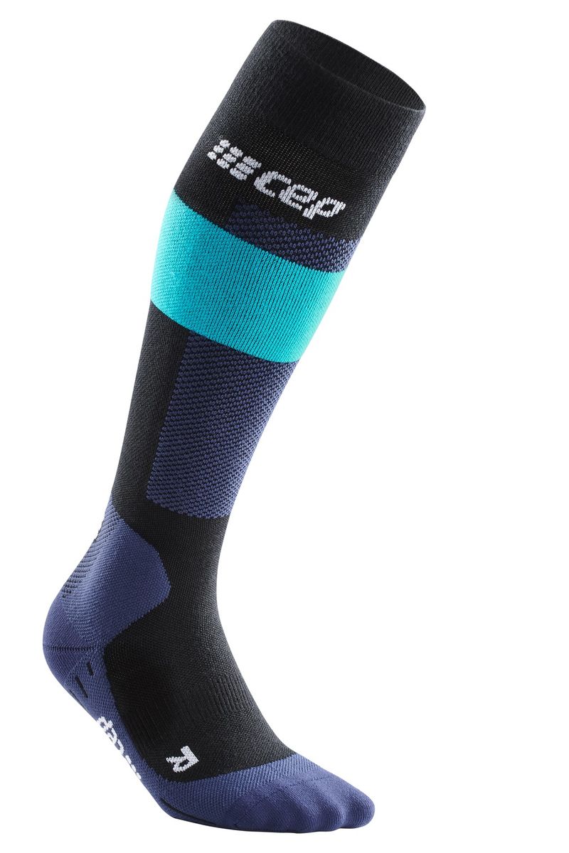 CEP merino socks, skiing, tall, v2, women