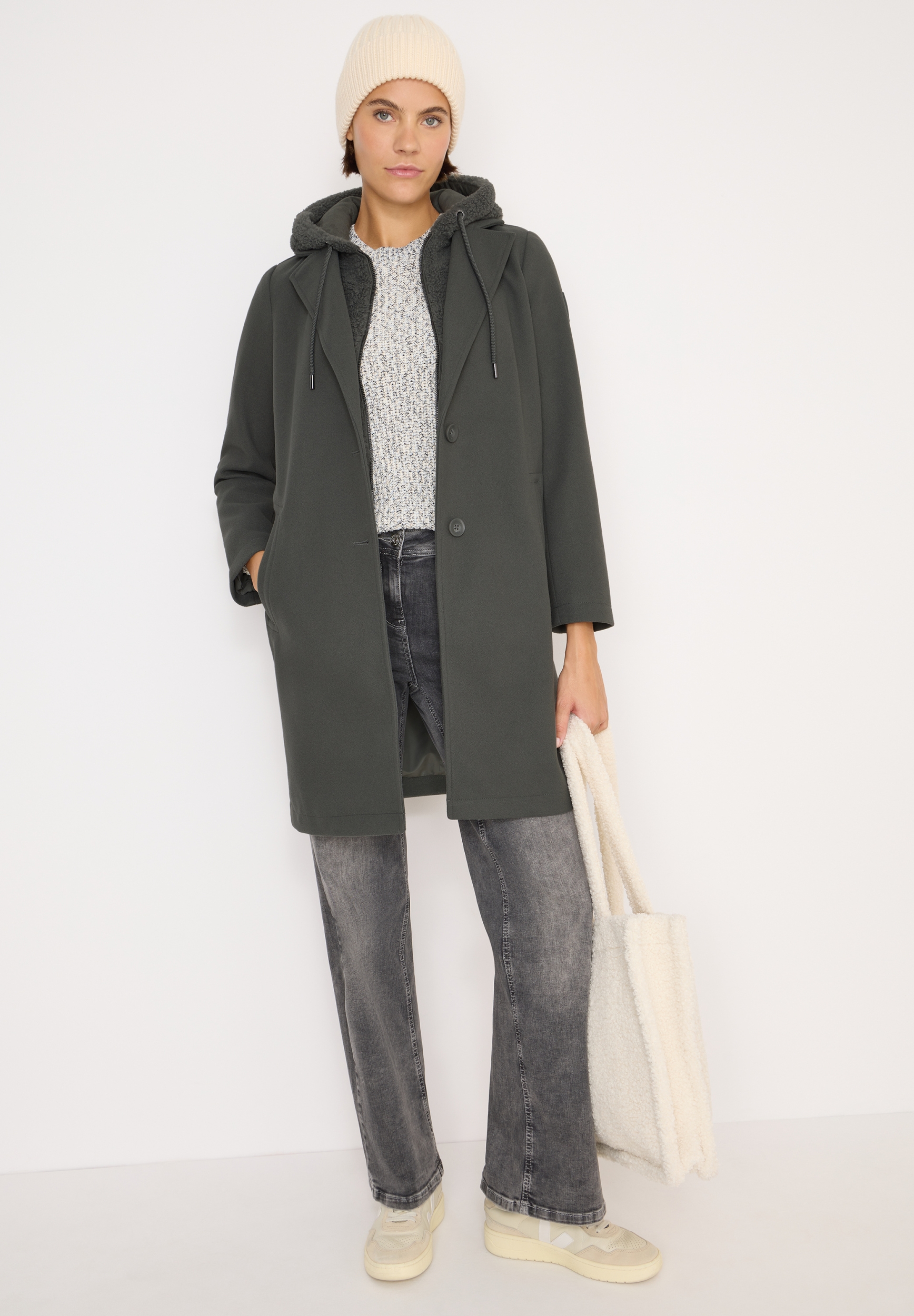 Fake Wool Coat w. detachable T #5