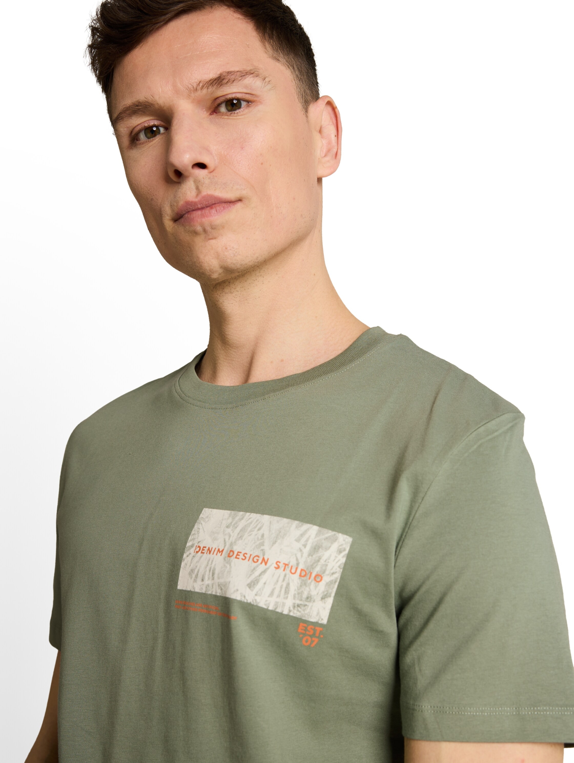 rounded hem printed t-shirt #5