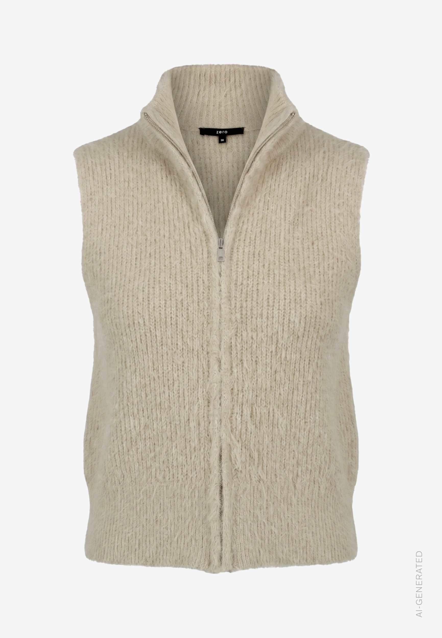 Strickjacke Kurz ohne Arm #1