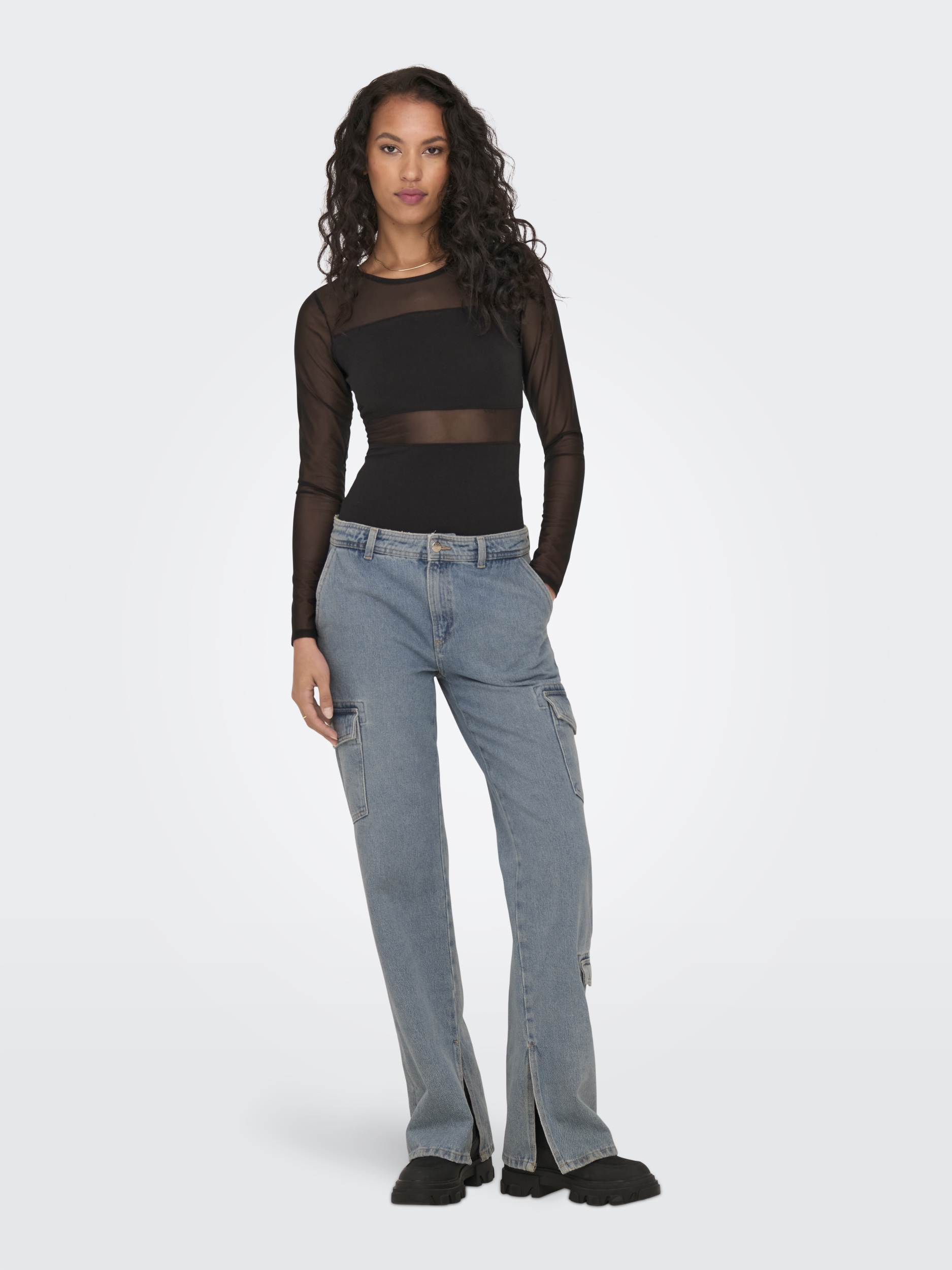 ONLESTHER L/S MESH BODYSTOCKING JRS NOOS #5